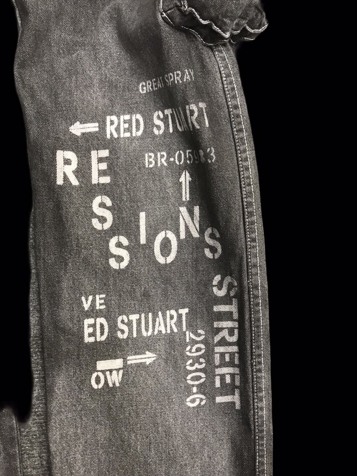 Japanese Brand 💥ARCHIVAL💥RED STUART Rare 3D Pockets Cargo Denim F65 Size US 34 / EU 50 - 3 Thumbnail