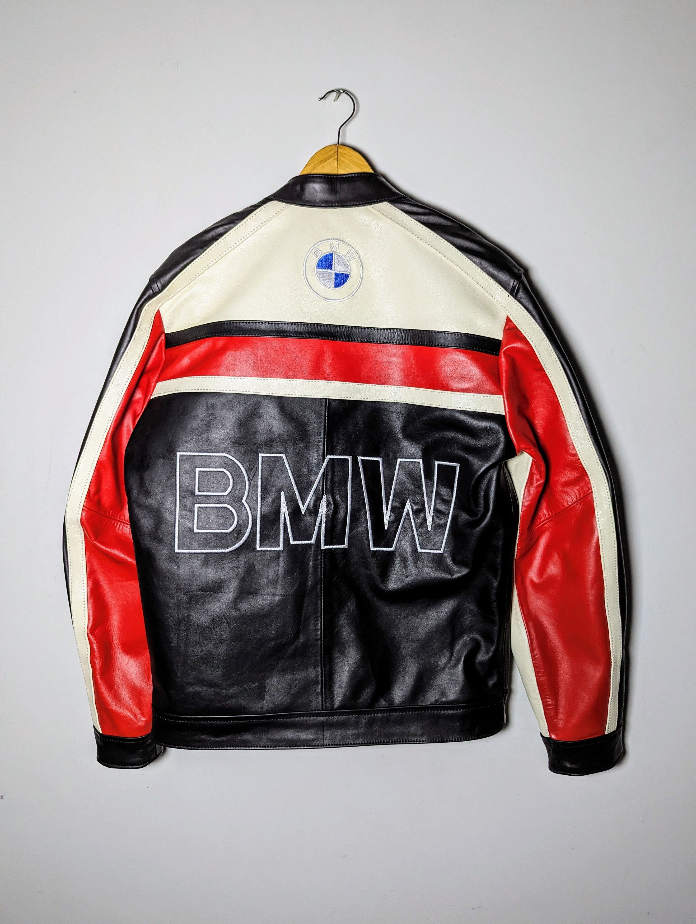 🔥 BMW 🔥 FORMULA 1 RACING LEATHER JACKET RARE STREETWEAR
