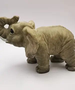 Vintage 80s Vintage Very Rare Collectible Elephant Figurine 359g Size ONE SIZE - 7 Thumbnail