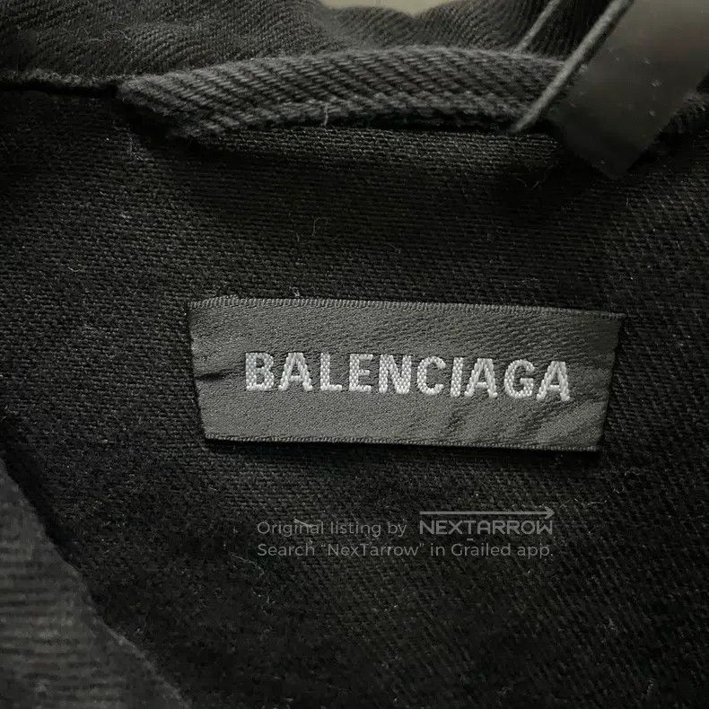 Balenciaga Balenciaga Clock Printed Letter Logo Denim Jacket Size US M / EU 48-50 / 2 - 3 Thumbnail