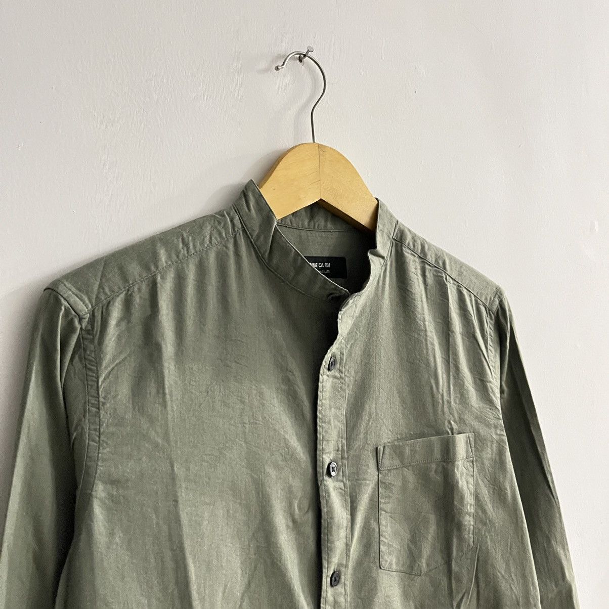 Japanese Brand Comme Ca Ism - Standcollar Button Up Shirt Size US M / EU 48-50 / 2 - 3 Thumbnail