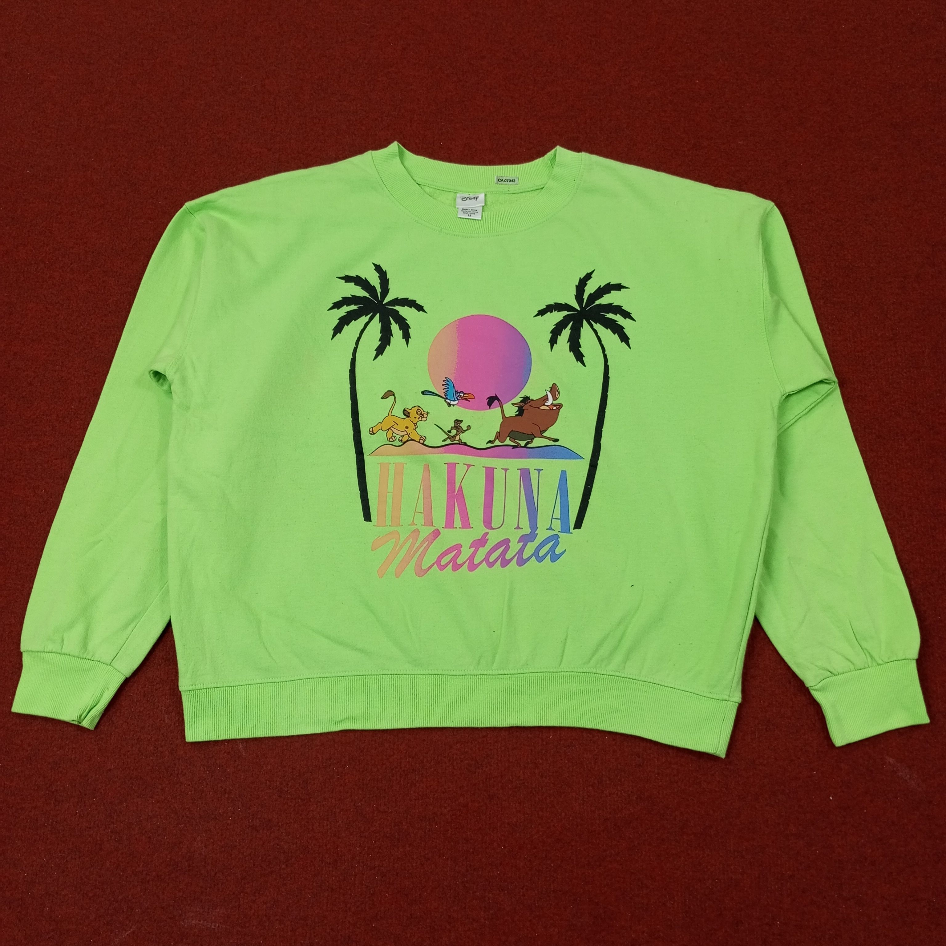 Disney Disney Hakuna Matata Movie Sweatshirt c243n13 Size US L / EU 52-54 / 3 - 1 Thumbnail