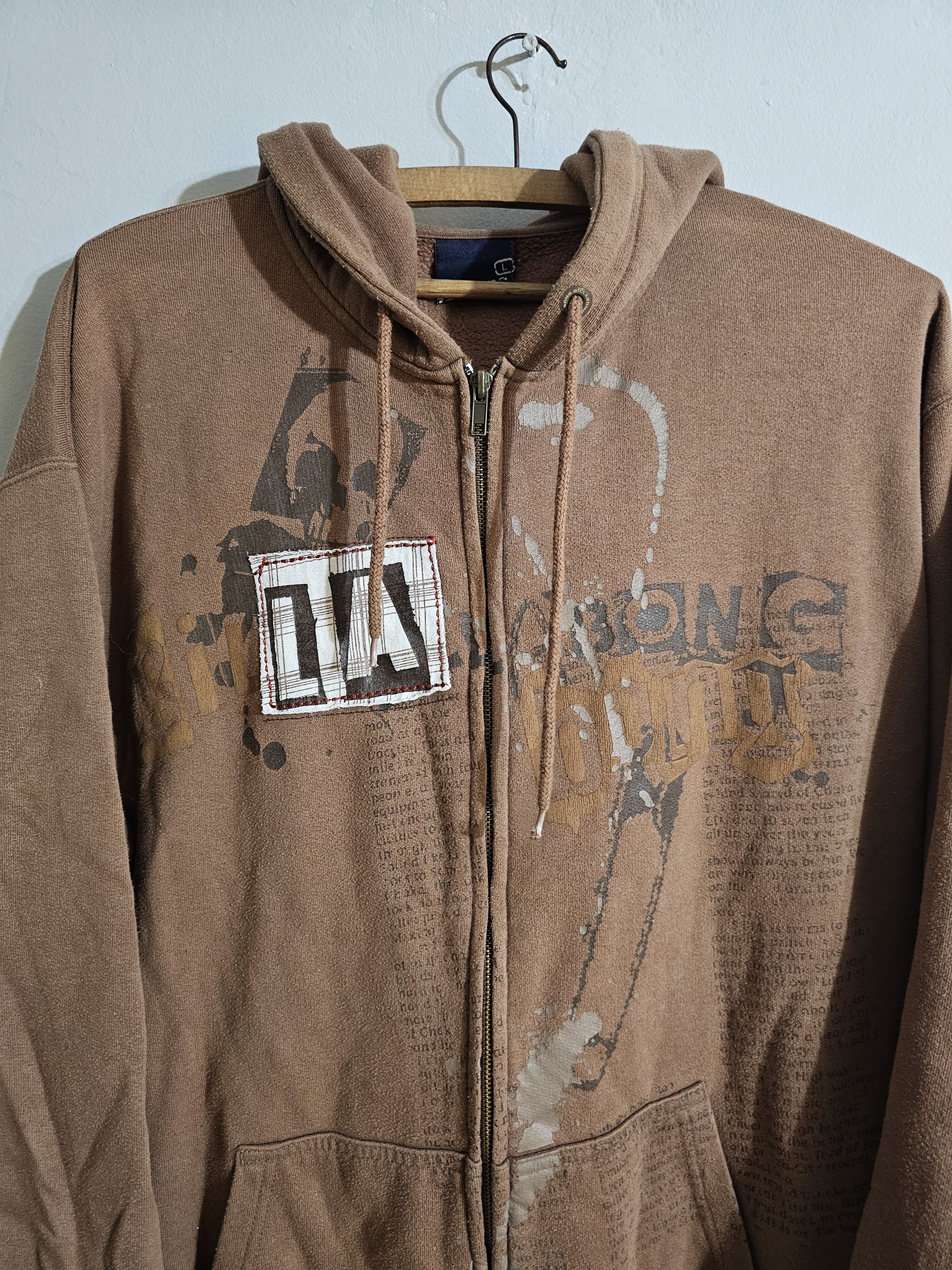 Billabong Billabong y2k Graffiti Brown Zipper Size US L / EU 52-54 / 3 - 2 Thumbnail