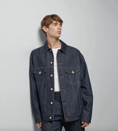 Gucci o1loc1c0126 771450 Denim Jacket With GG Embossed Detail Size US M / EU 48-50 / 2 - 6 Thumbnail