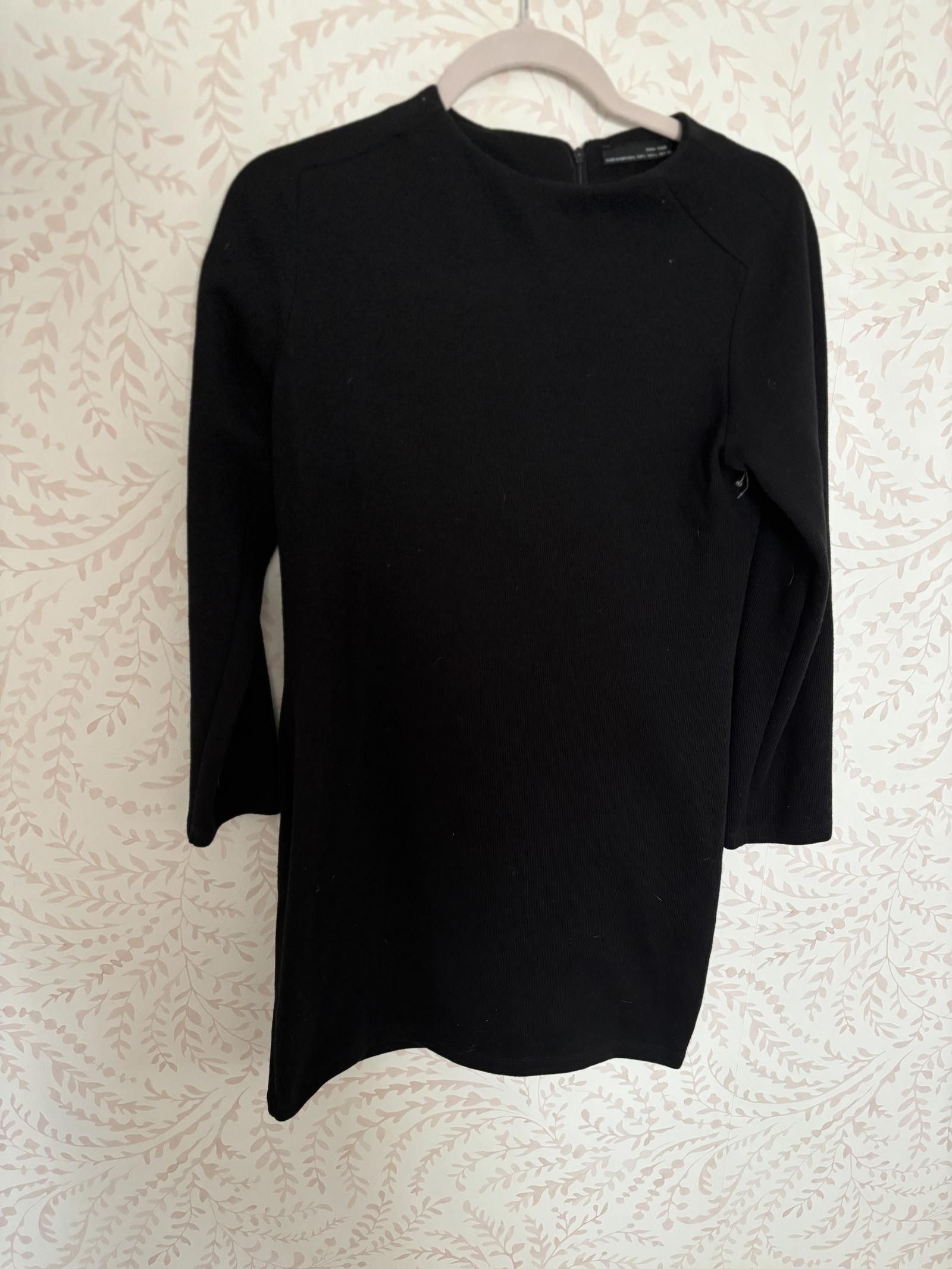 Zara NEW ZARA Women's Black Long Sleeve Dress L Size L / US 10 / IT 46 - 4 Thumbnail