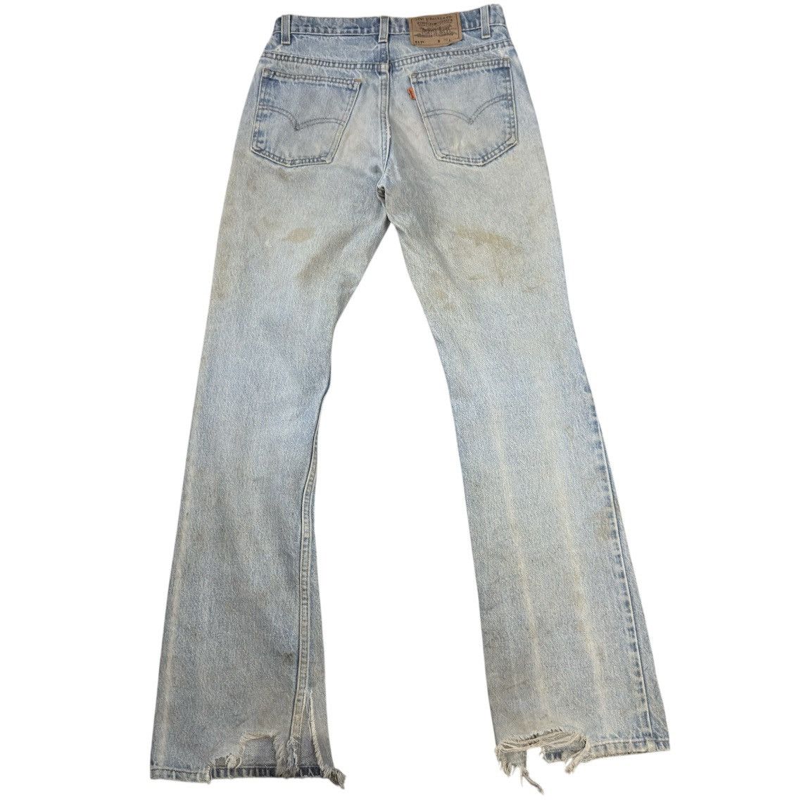 Levi's Vintage Clothing Insane Destroyed ‼️ Flared 1997 Levis 517 Bootcut Washed Size US 30 / EU 46 - 2 Thumbnail
