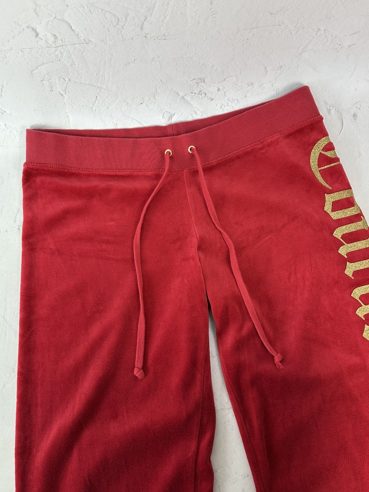 Juicy Couture Vintage Juicy Couture Velour Burgundy Pants Size 30" / US 8 / IT 44 - 4 Thumbnail