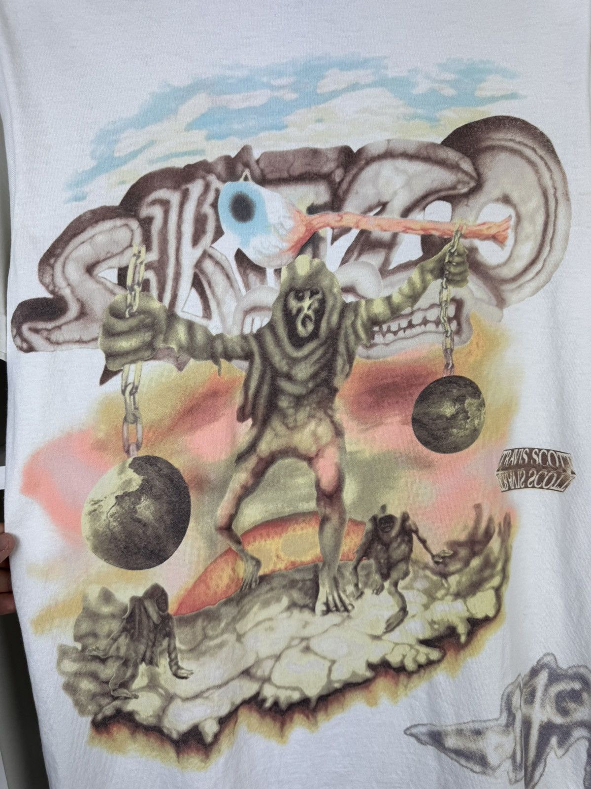 Travis Scott Travis Scott Utopia Skitzo Circus Maximus 2024 Euro Tour Tee Size US S / EU 44-46 / 1 - 11 Thumbnail