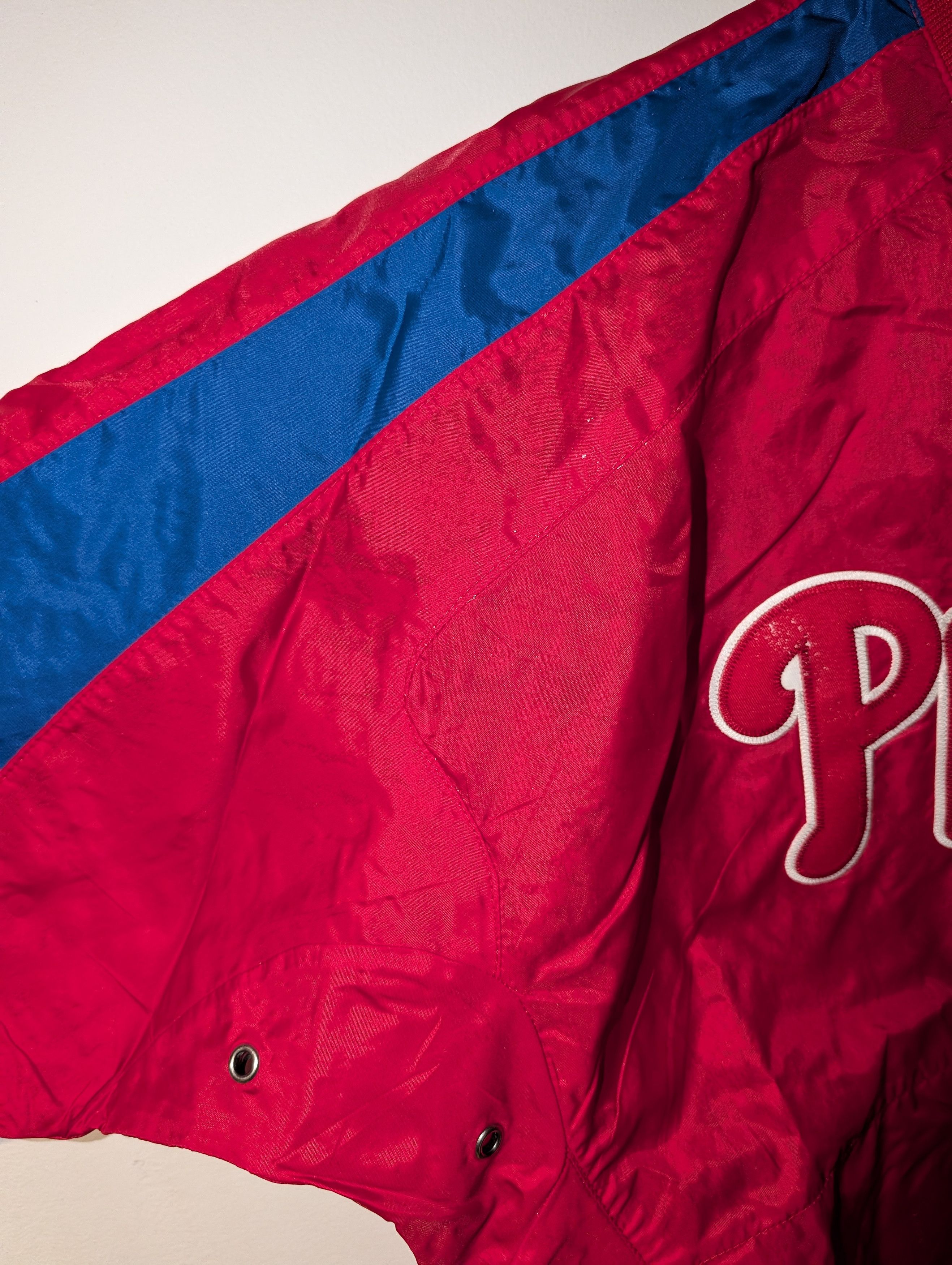 Majestic Vintage Y2K Phillies MLB Baseball Kids Medium Windbreaker Size US M / EU 48-50 / 2 - 4 Thumbnail
