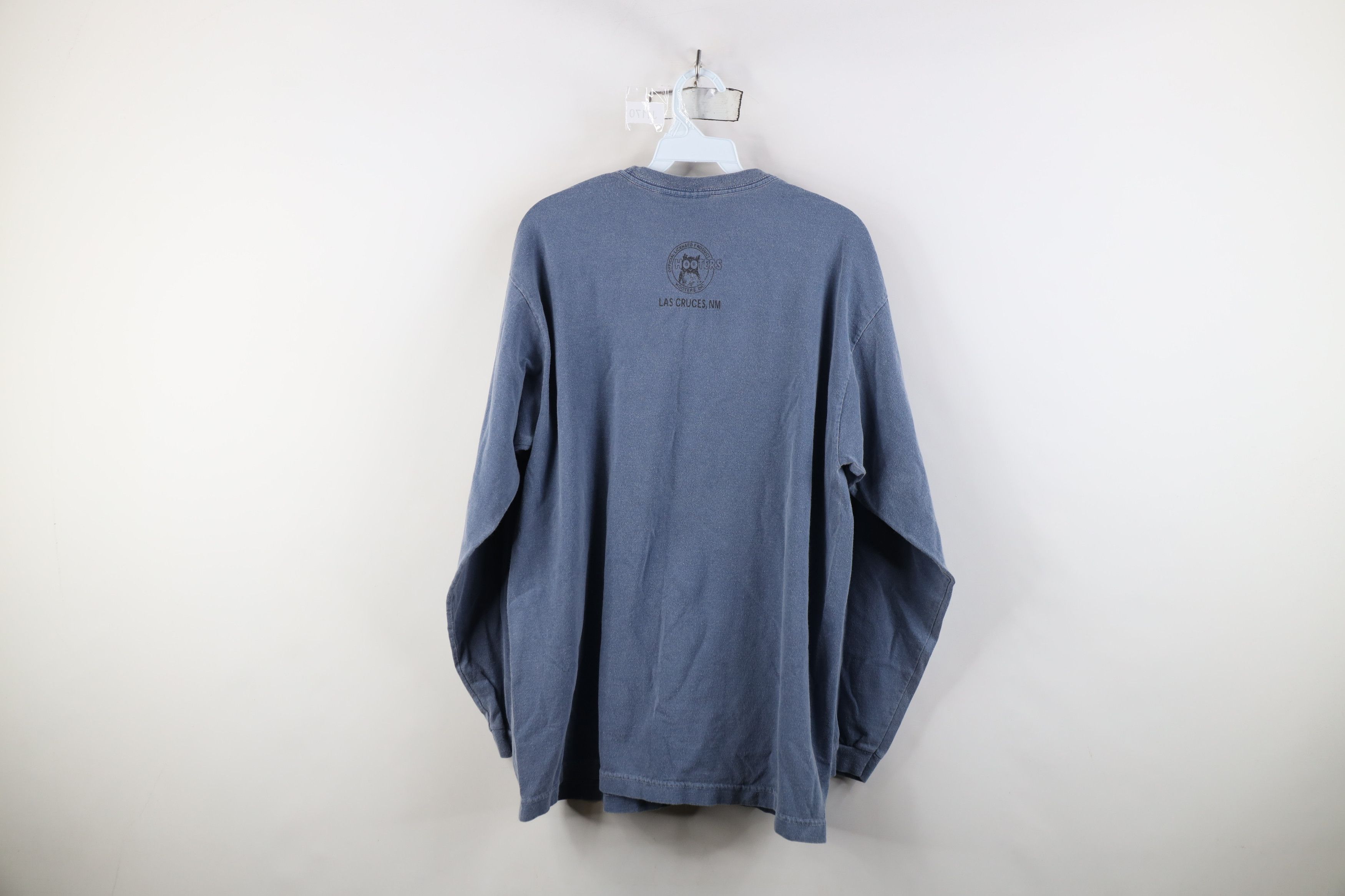 Vintage Vintage 90s Hooters Extreme Long Sleeve T-Shirt Blue Cotton Size US L / EU 52-54 / 3 - 12 Thumbnail