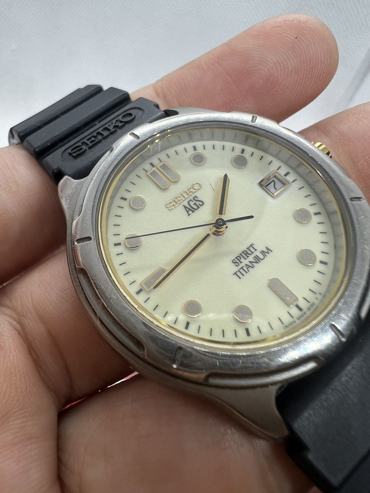 Seiko × Vintage Seiko AGS Kinetic Spirit Titanium Size ONE SIZE - 3 Thumbnail