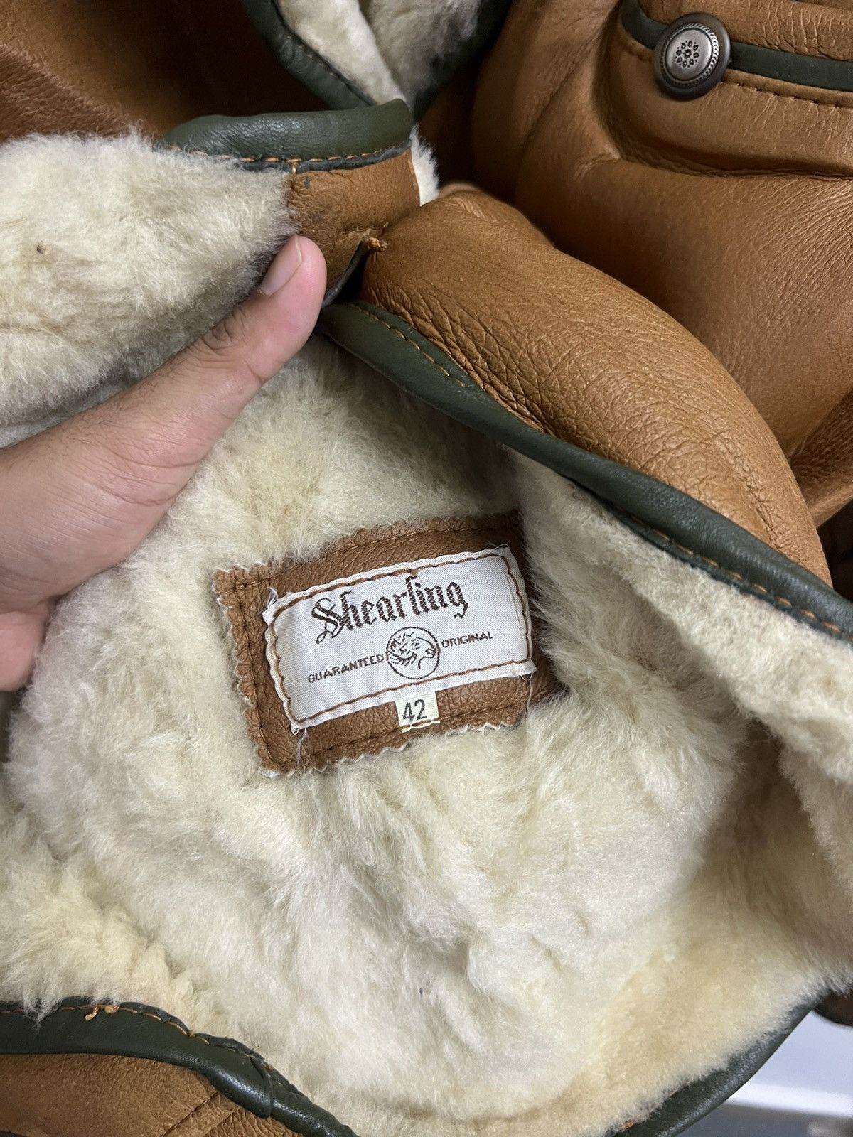 Vintage Vintage Maffei Shearling Jacket Size US L / EU 52-54 / 3 - 10 Thumbnail