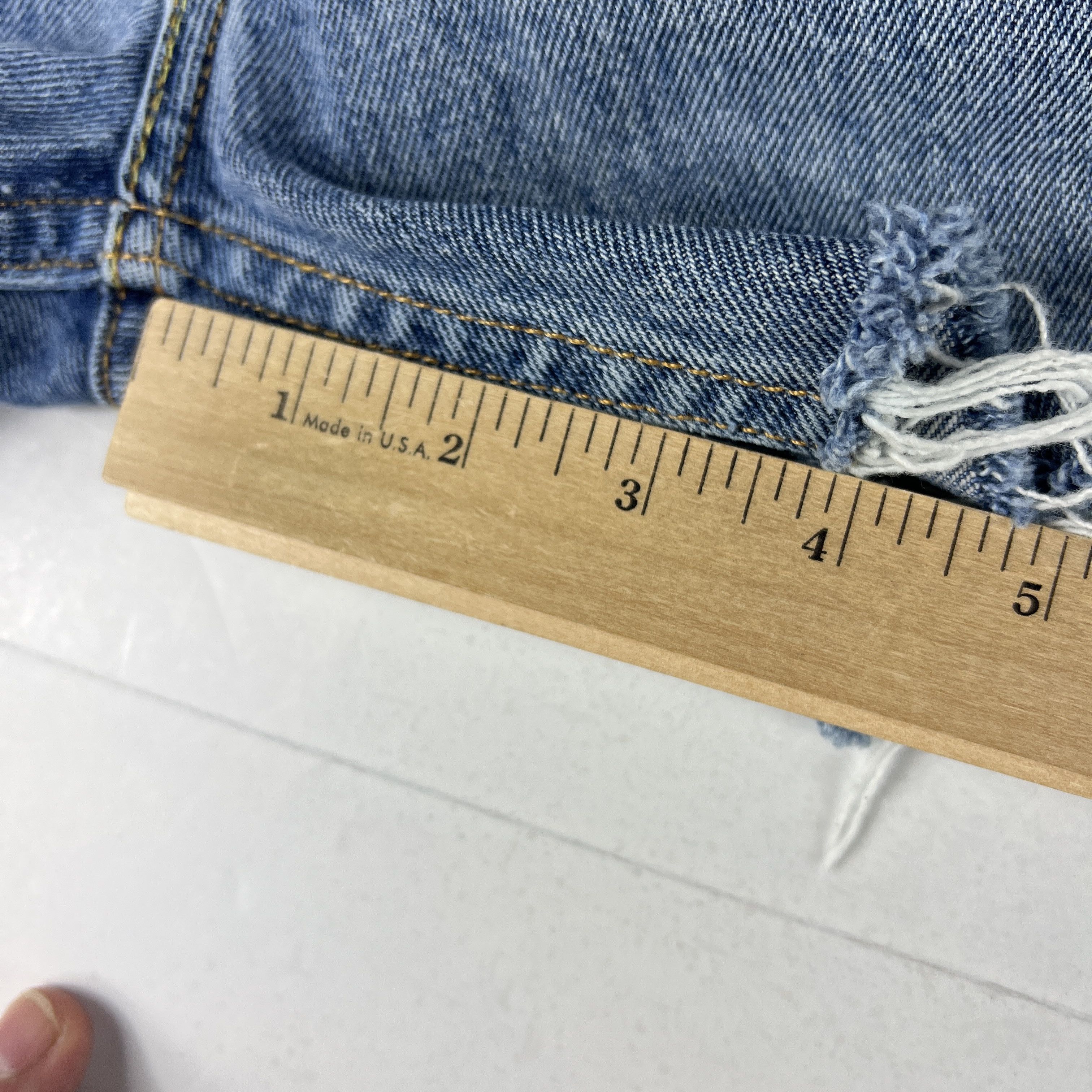 Levi's Levi's Jean Shorts 505 Faded Cut Off Cotton Denim Jorts Size US 33 - 15 Thumbnail