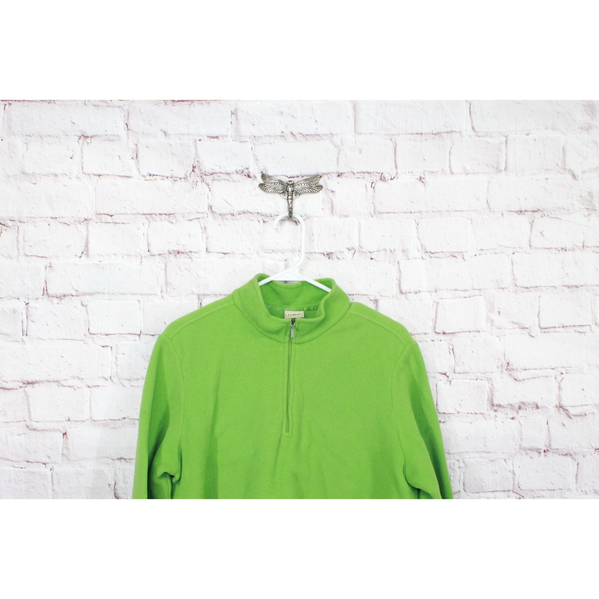 L.L. Bean LL Bean Women's Sweater Fleece Quarter Zip Pullover Size XL / US 12-14 / IT 48-50 - 2 Thumbnail