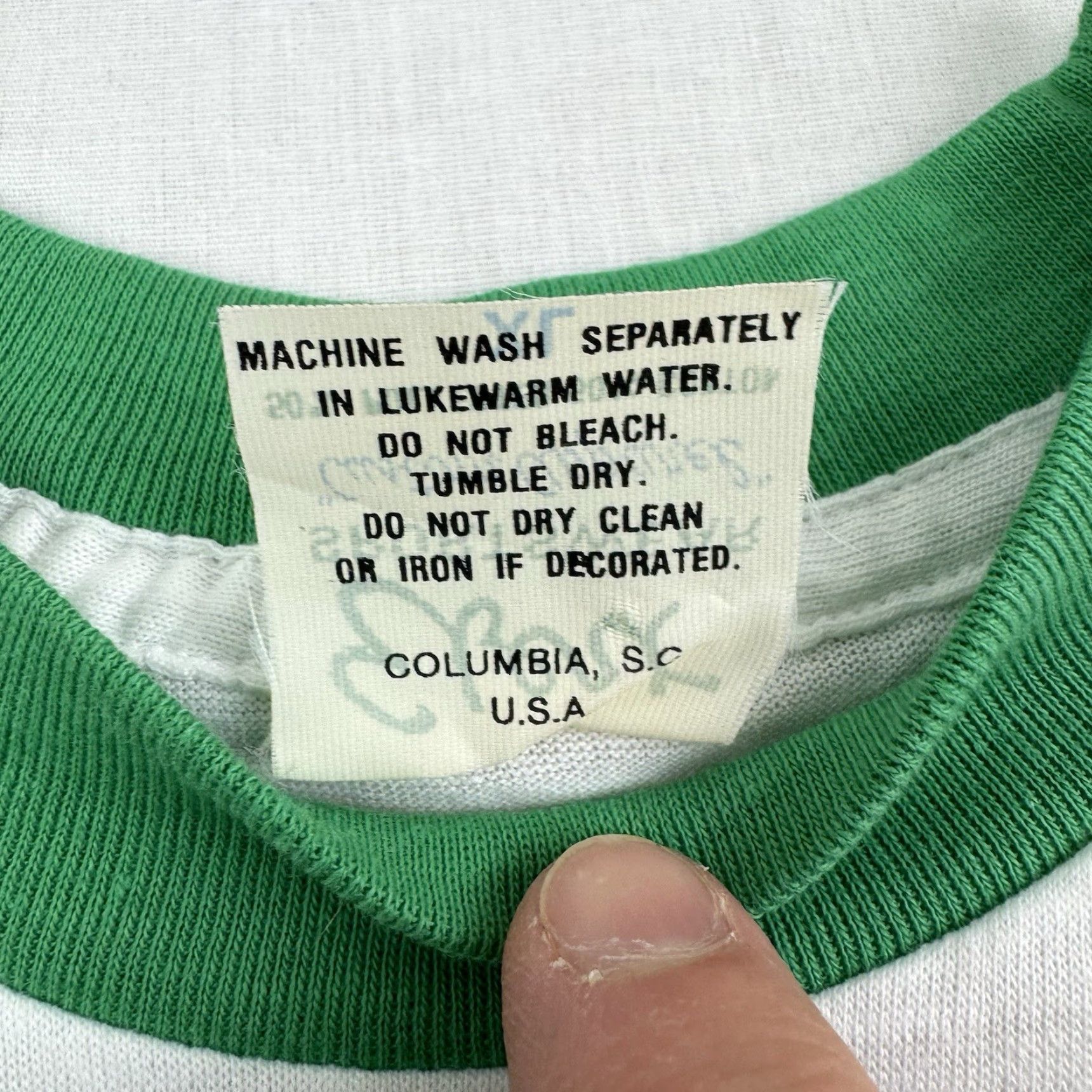 Vintage VINTAGE Ebert American Association of University Women Ringer T-Shirt Adult XL White 80s Mens Size XL / US 12-14 / IT 48-50 - 4 Thumbnail