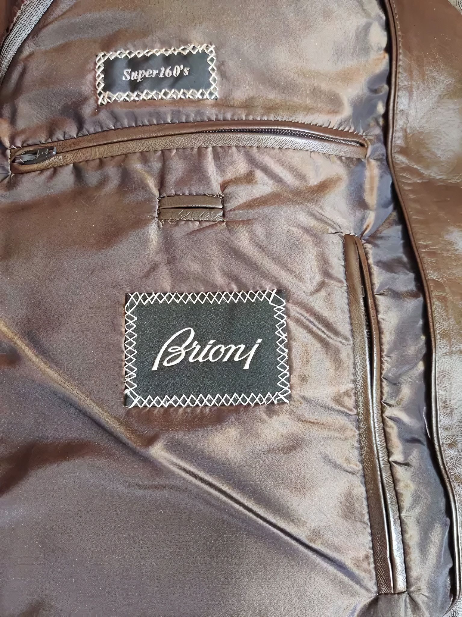 Brioni SUEDE LEATHER DOWN JACKET Size US L / EU 52-54 / 3 - 6 Thumbnail