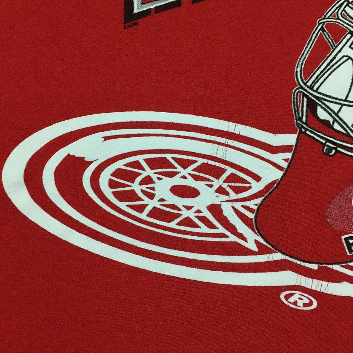 NHL Vintage 90s NHL Detroit Red Wings Graphic Print T-shirt Size US L / EU 52-54 / 3 - 6 Thumbnail
