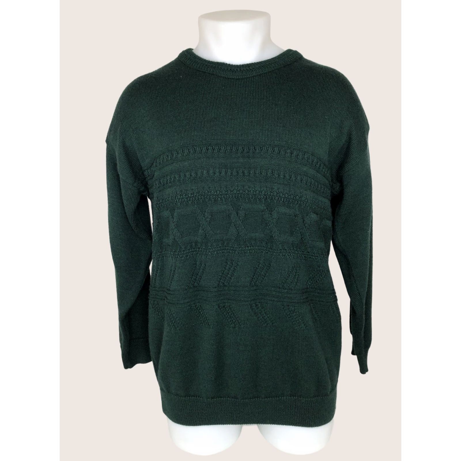 Vintage Blarney Woolen Mills Sweater - Mens M Pullover Wool Green 50% Wool Excellent Shirt/Top Size US M / EU 48-50 / 2 - 1 Thumbnail