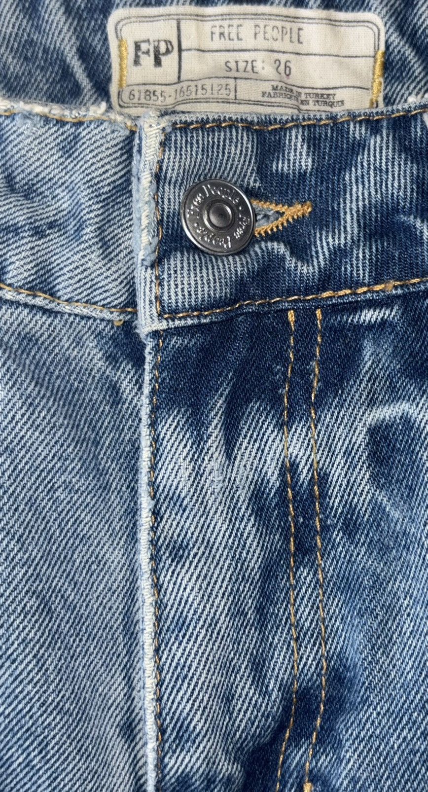 Free People Free People Patchwork Cotton Jeans NEW Size 26" / US 2 / IT 38 - 11 Thumbnail