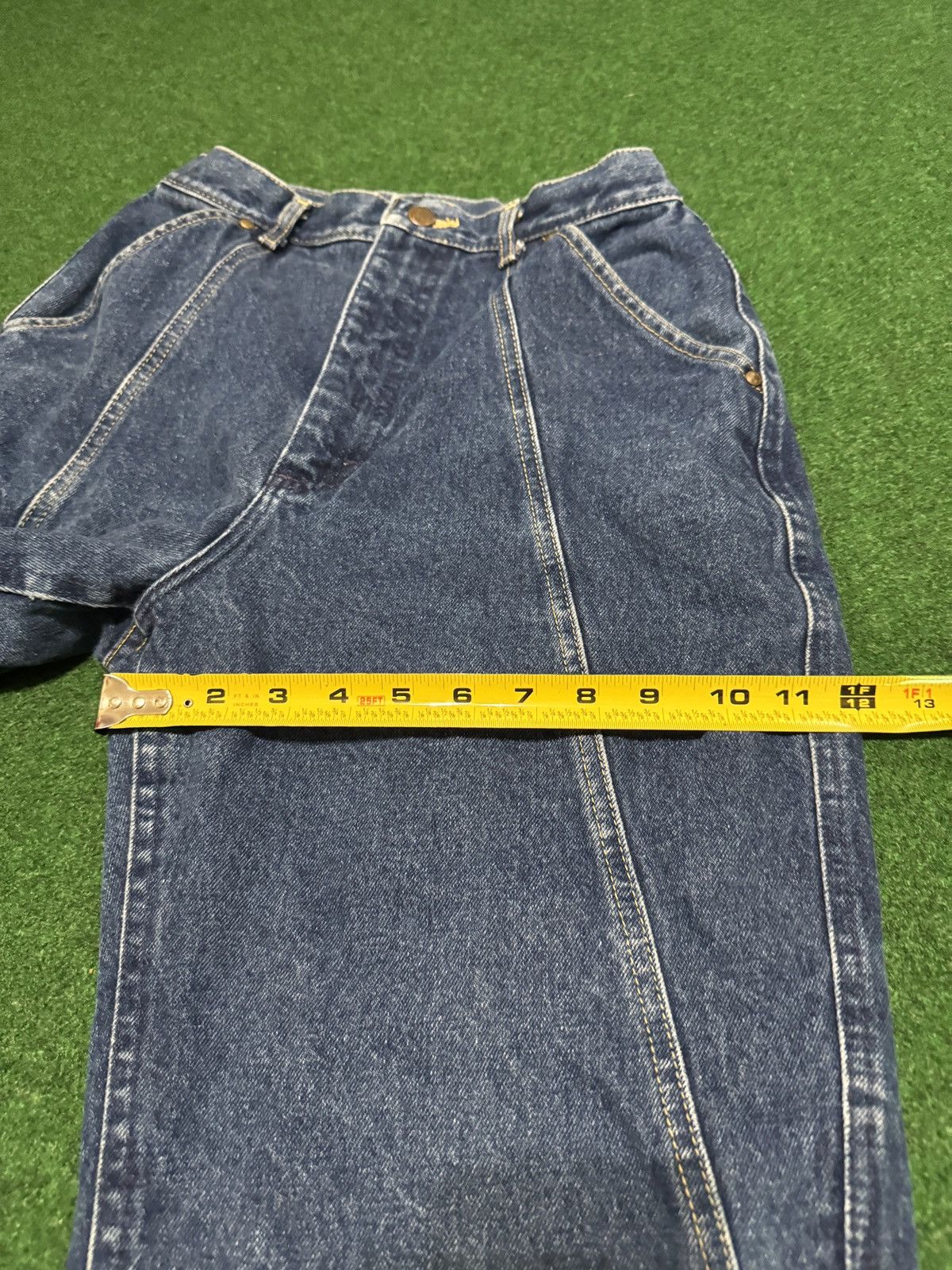 Lee × Vintage Vintage 70s Lee Talon Zipper Western 12 26x28 Cowgirl Jeans Size 34" / US 12 / IT 48 - 13 Thumbnail