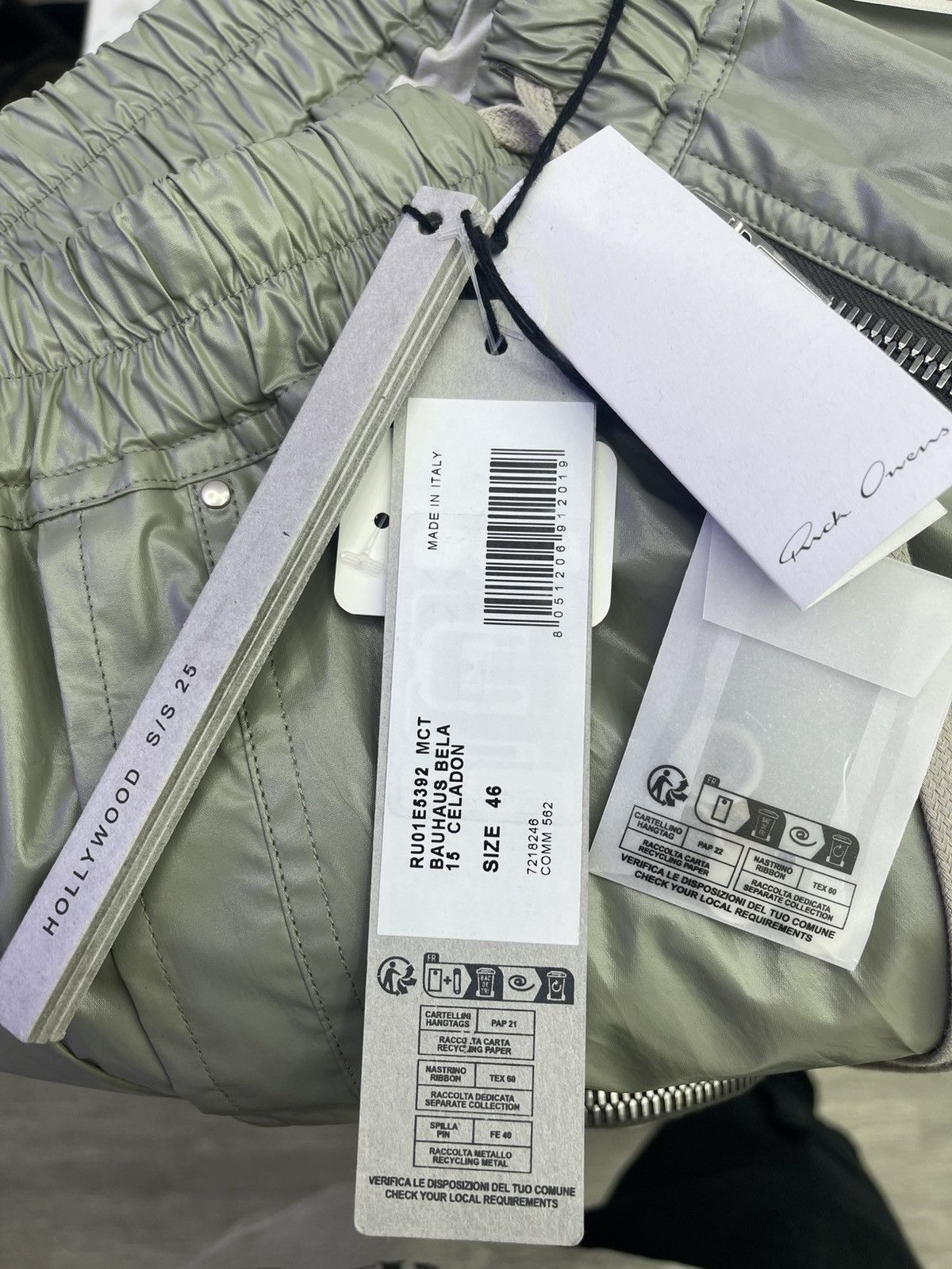 Rick Owens Rick Owens Bauhaus Shorts ( light Green) Size US 28 / EU 44 - 6 Thumbnail