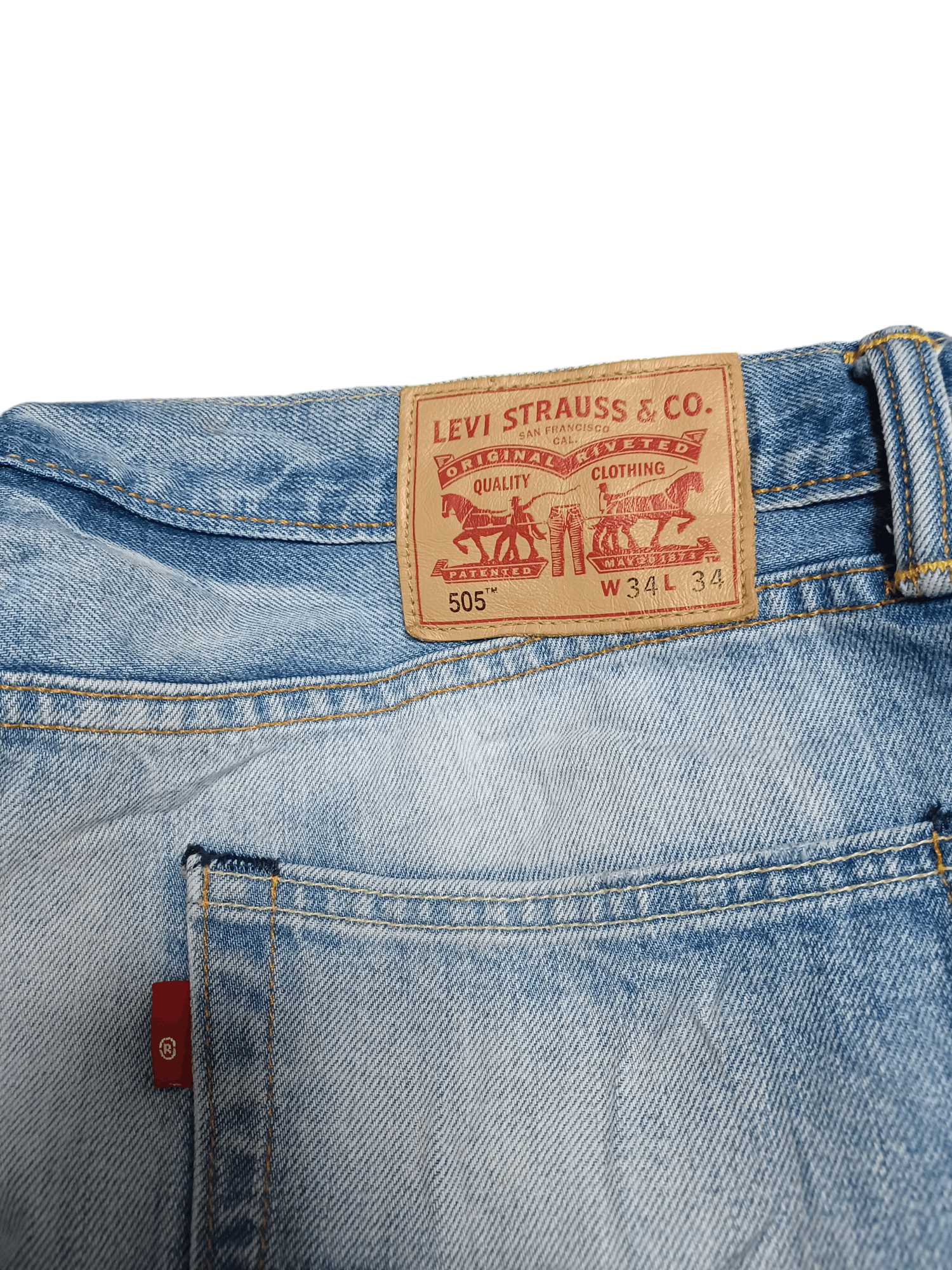 Levi's EMTY TAB LEVIS 505 RELAXED W34 L34 JEANS DENIM Size US 34 / EU 50 - 6 Thumbnail