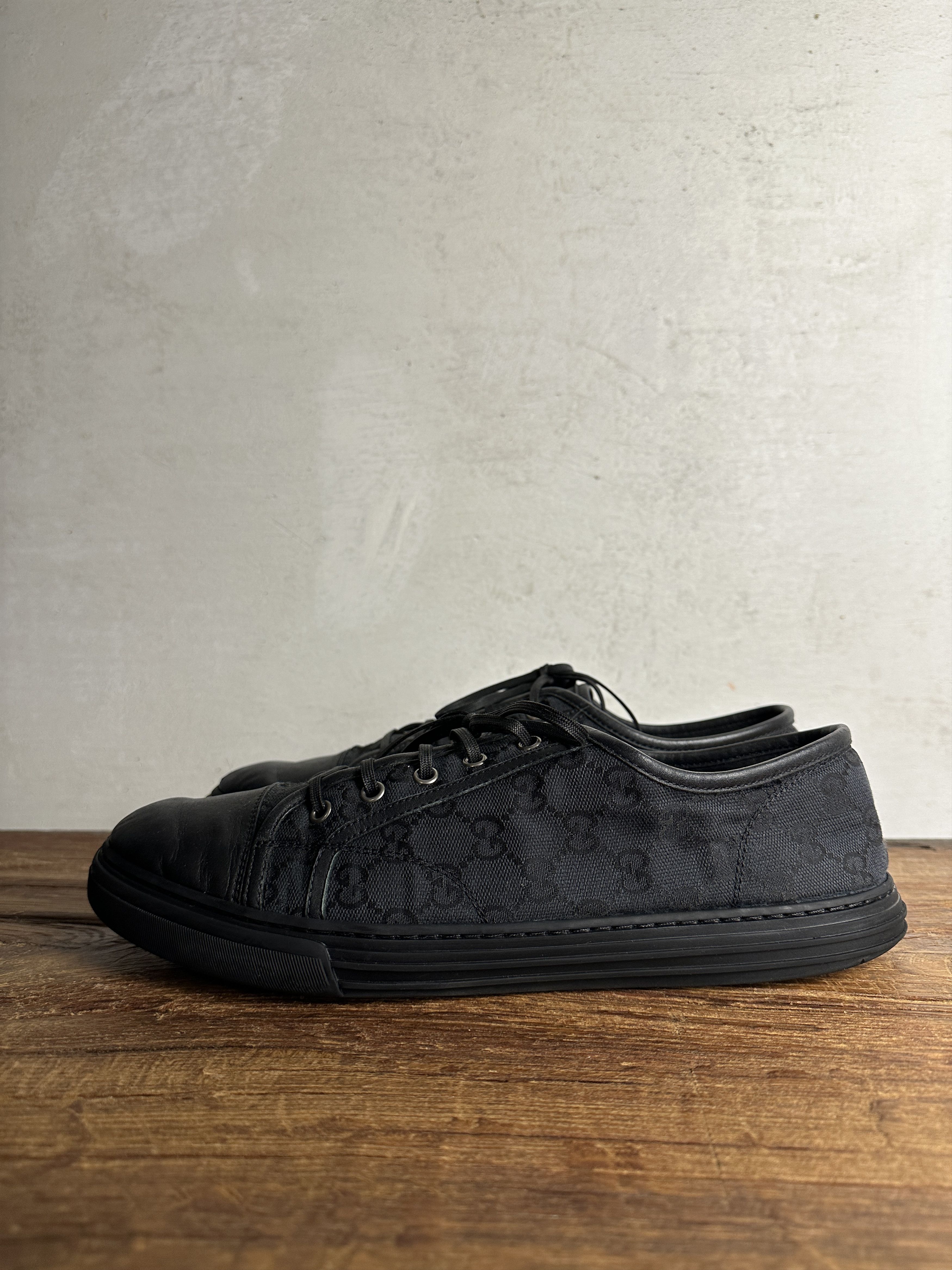 Gucci Gucci GG Logo Supreme Leather Sneakers Size US 10 / EU 43 - 2 Thumbnail