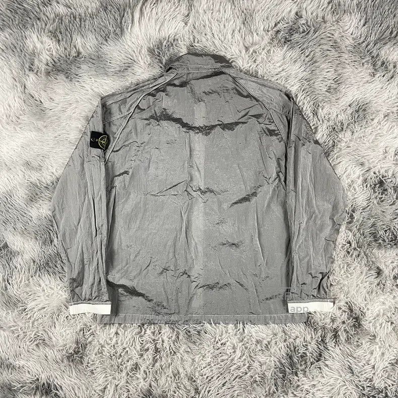 Stone Island Stone Island Silver Metal Nylon Jacket Size US XXL / EU 58 / 5 - 6 Thumbnail