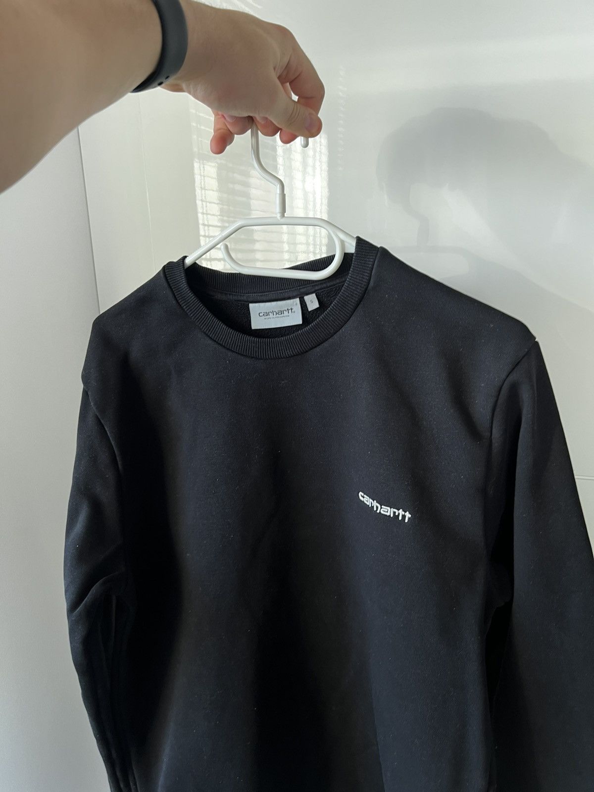 Carhartt Wip Carhartt WIP Black Hard Cotton Basic Embroidered Logo Script Size US S / EU 44-46 / 1 - 3 Thumbnail