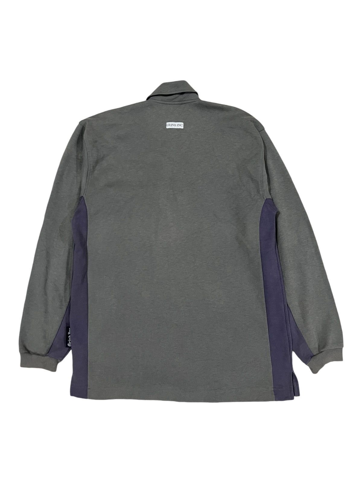 Hook-Ups × Vintage × grindlondon Vintage 90s Grind Inc. Skateboard Line Button Work Sweater Size US M / EU 48-50 / 2 - 6 Thumbnail