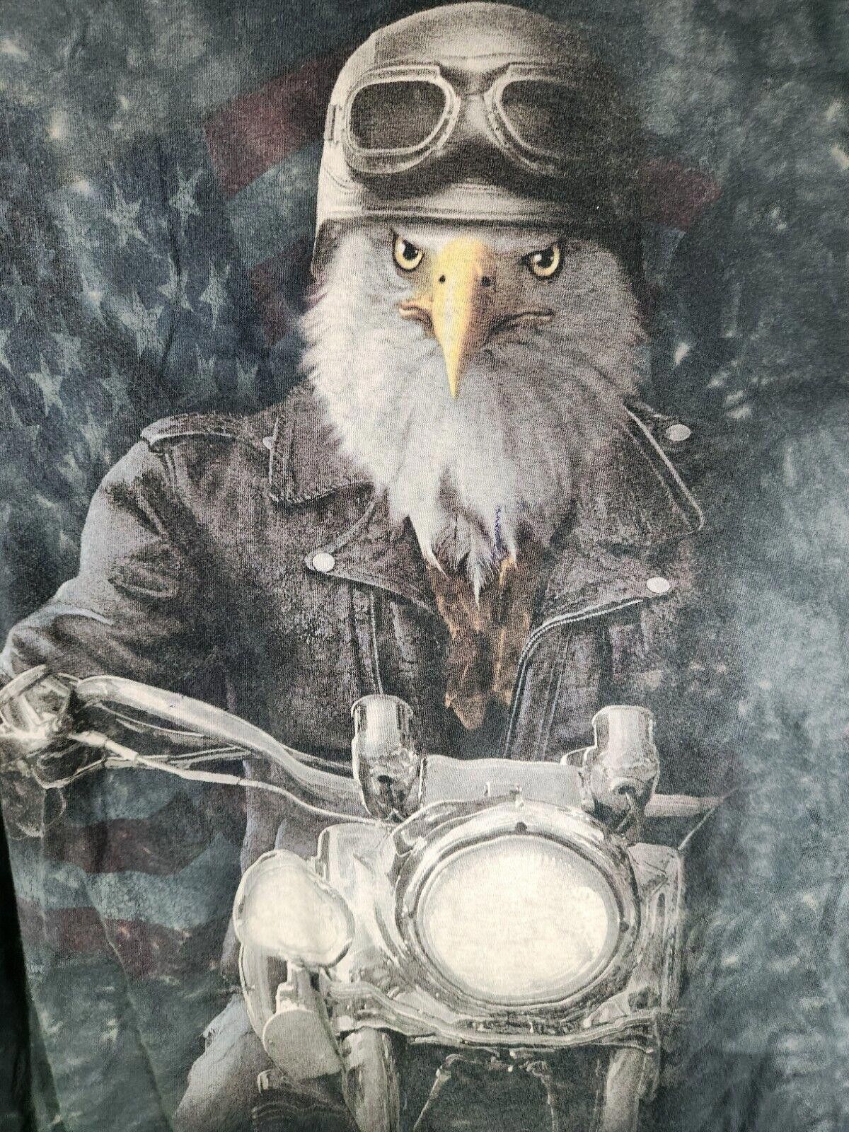 The Mountain 2011 The Mountain Eagle Biker Graphic Tie-dye T-Shirt 2XL Size US XXL / EU 58 / 5 - 2 Thumbnail