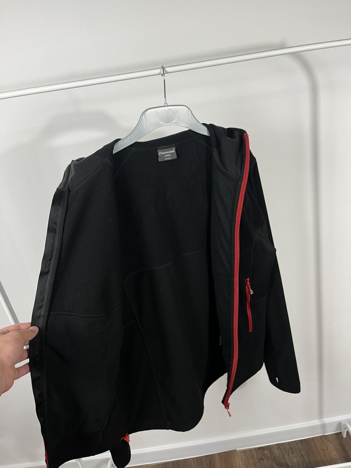 Montane Montane Polartec Black Softshell Hoodie Jacket Size L Size US L / EU 52-54 / 3 - 6 Thumbnail