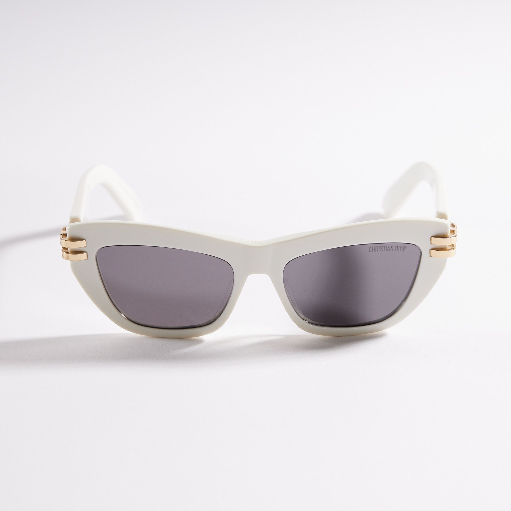 image of Dior CDior B2U 95A0 Cat Eye Sunglasses White, Men's