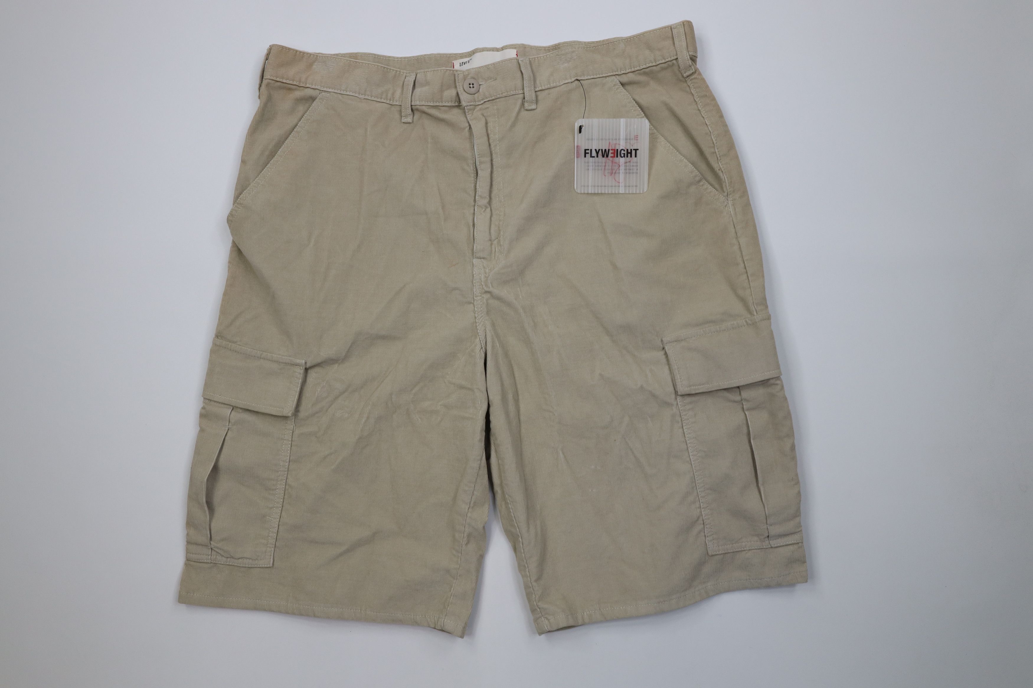 Levi's Deadstock Vintage Y2K Levis Baggy Fit Corduroy Cargo Shorts Size US 40 / EU 56 - 1 Thumbnail