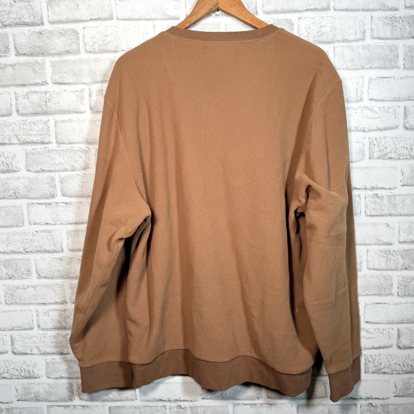 Madewell Madewell Brown Fleece Button-Up Pullover 100% Polyester XL Mens Size Brown Fleece Half Button Down Shirt Size US XL / EU 56 / 4 - 5 Thumbnail
