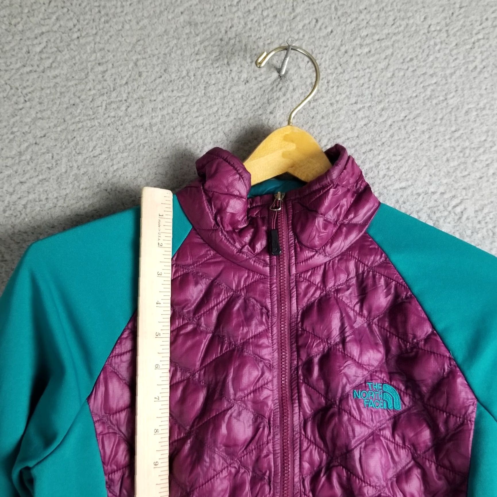 The North Face The North Face Thermoball Hybrid Jacket Women Small Purple Teal Hiking Insulated Size S / US 4 / IT 40 - 3 Thumbnail
