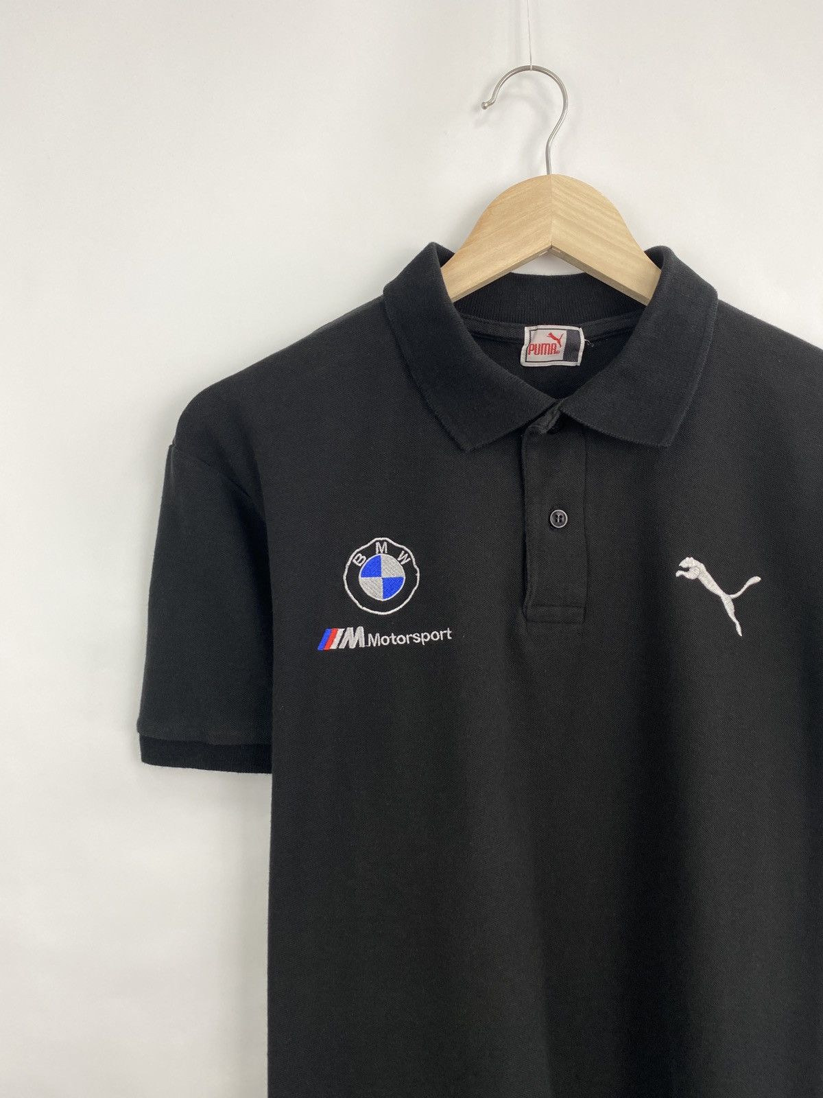 BMW × Puma Vintage 90s BMW Puma F1 Team Racing Graphic Polo T-Shirt Size US M / EU 48-50 / 2 - 2 Thumbnail