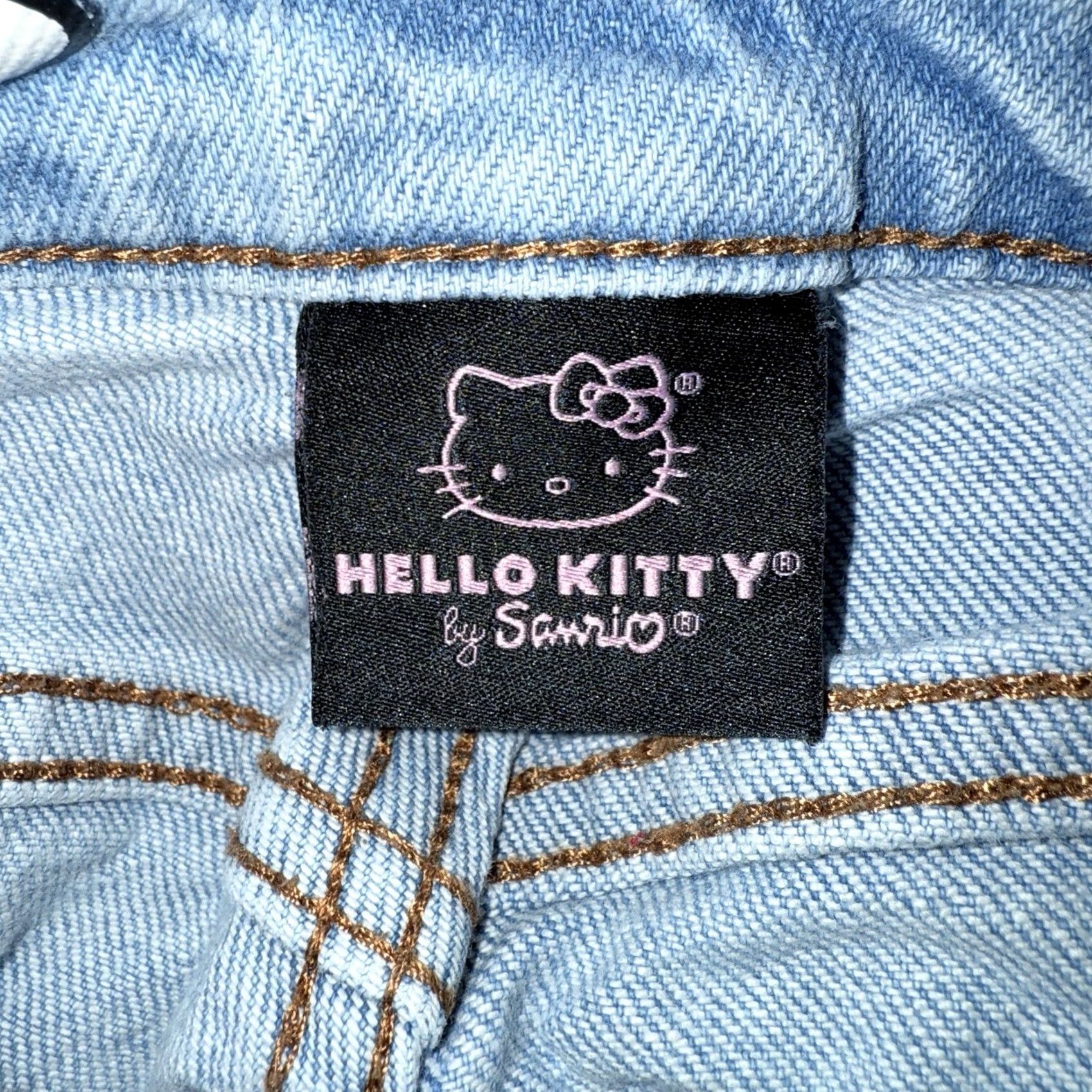 Vintage VTG Hello Kitty By Sanrio Jeans Womens Size 28x28 Blue Embroidered Casual Straight 28 Womens Size 28" / US 6 / IT 42 - 4 Thumbnail