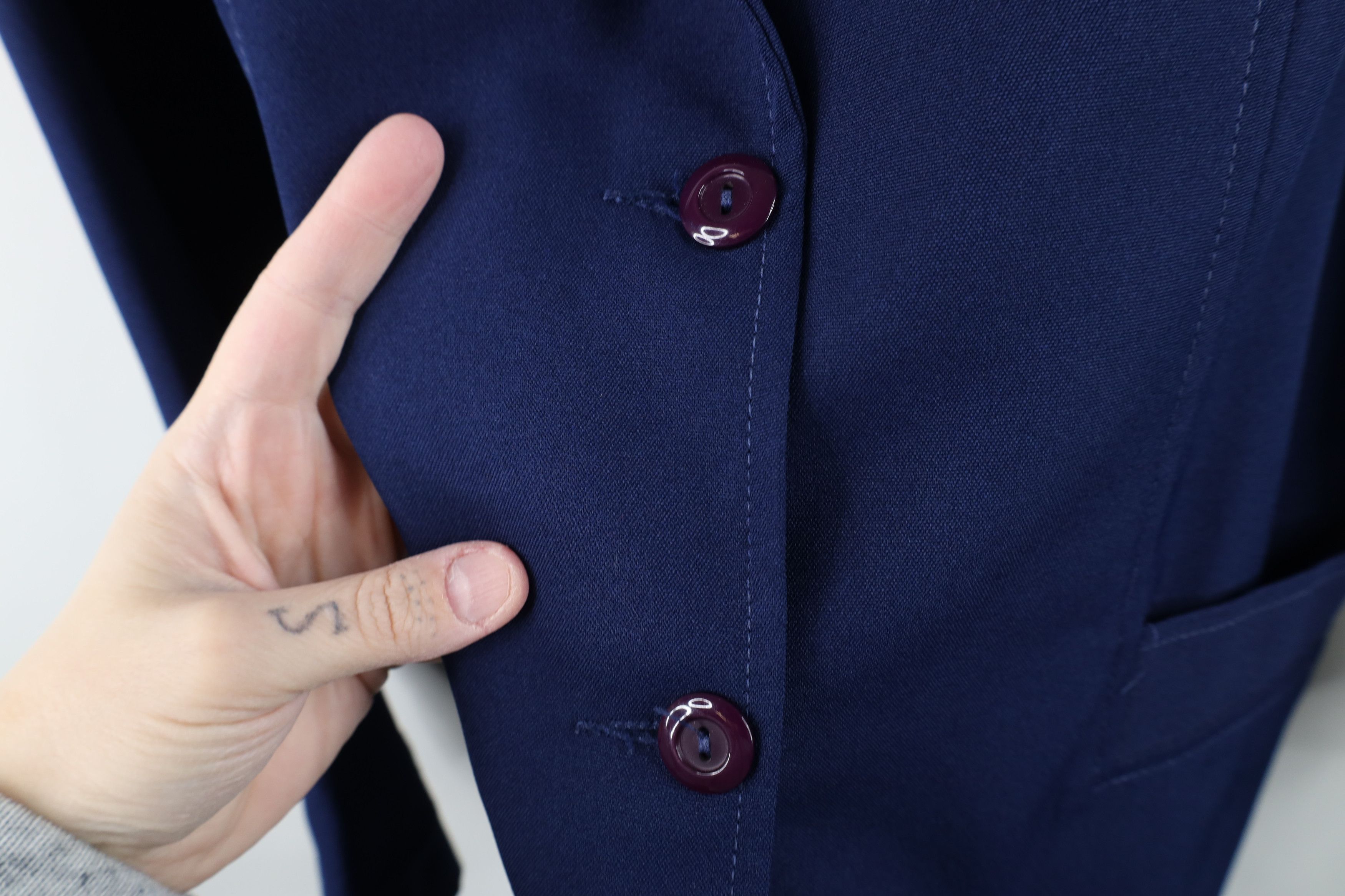 Vintage Vintage 70s Streetwear Suit Coat Blazer Jacket Navy Blue USA Size XXL / US 16-18 / IT 52-54 - 5 Thumbnail
