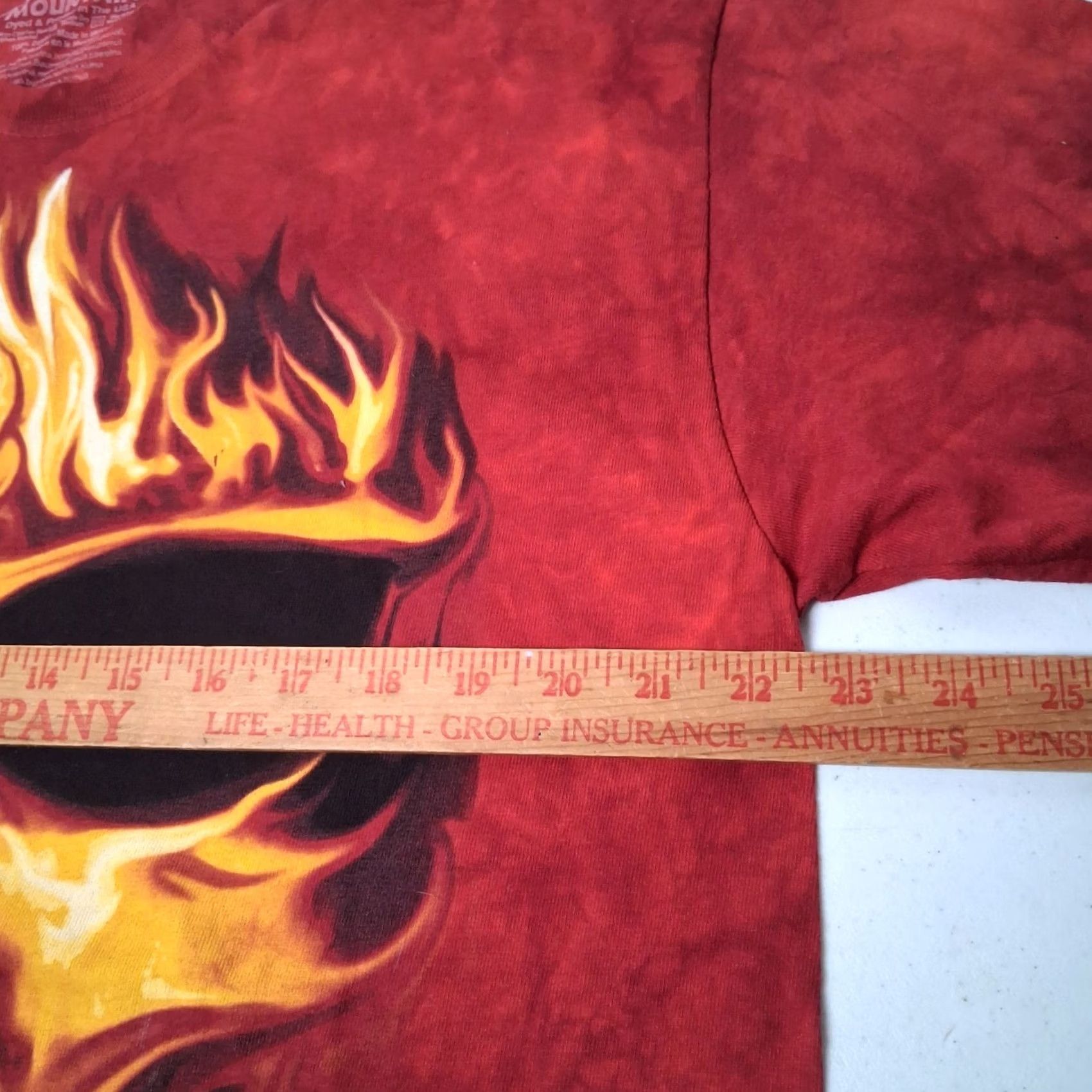 The Mountain VINTAGE The Mountain Flaming Skull Shirt L Red Excalibur Casino Las Vegas 2005 Penfound Mens Size US L / EU 52-54 / 3 - 5 Thumbnail