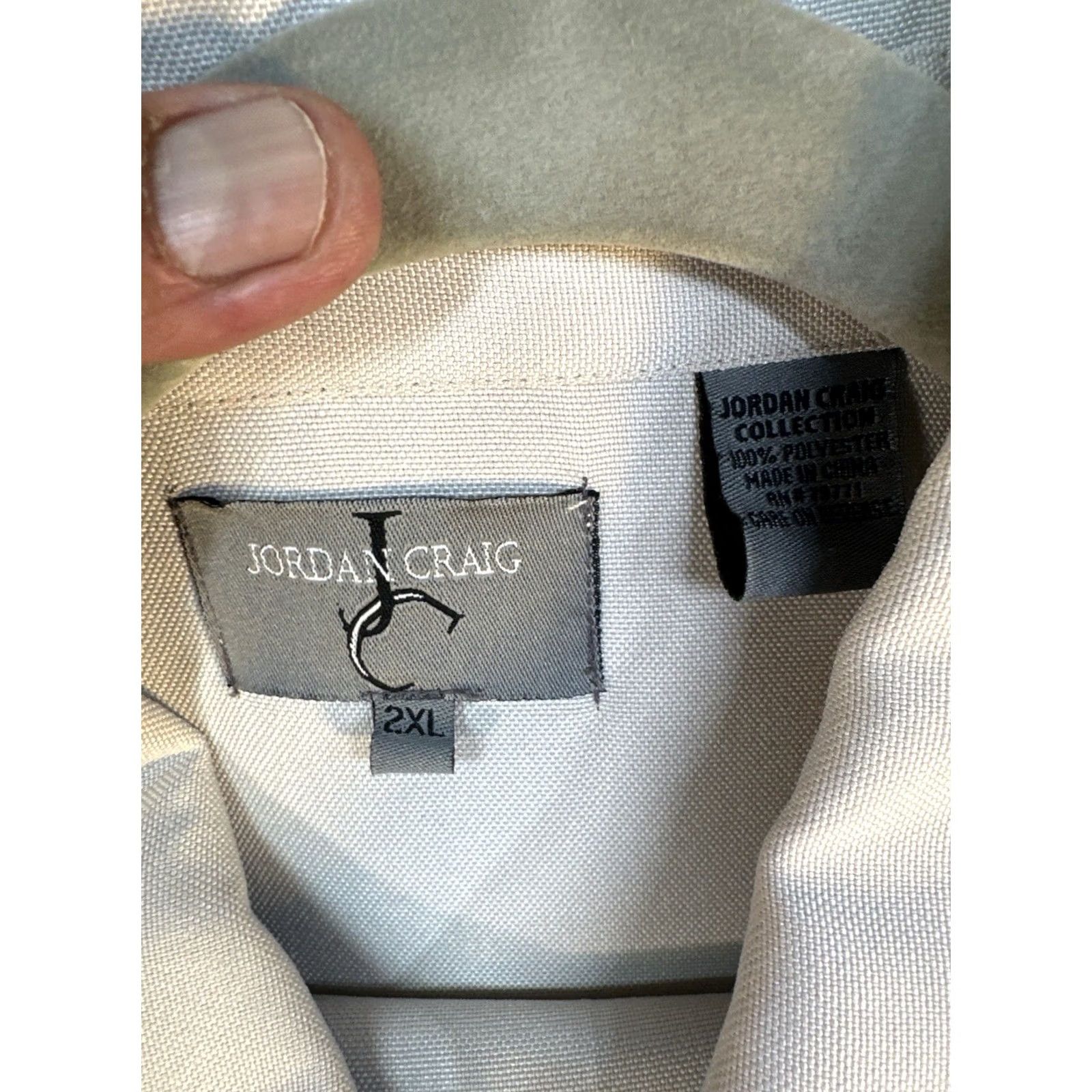 Jordan Craig Jordan Craig Cream Zip Jacket & Cargo Pant Set Mens 2XL Beige 40x34 Streetwear Size US 39 - 5 Thumbnail