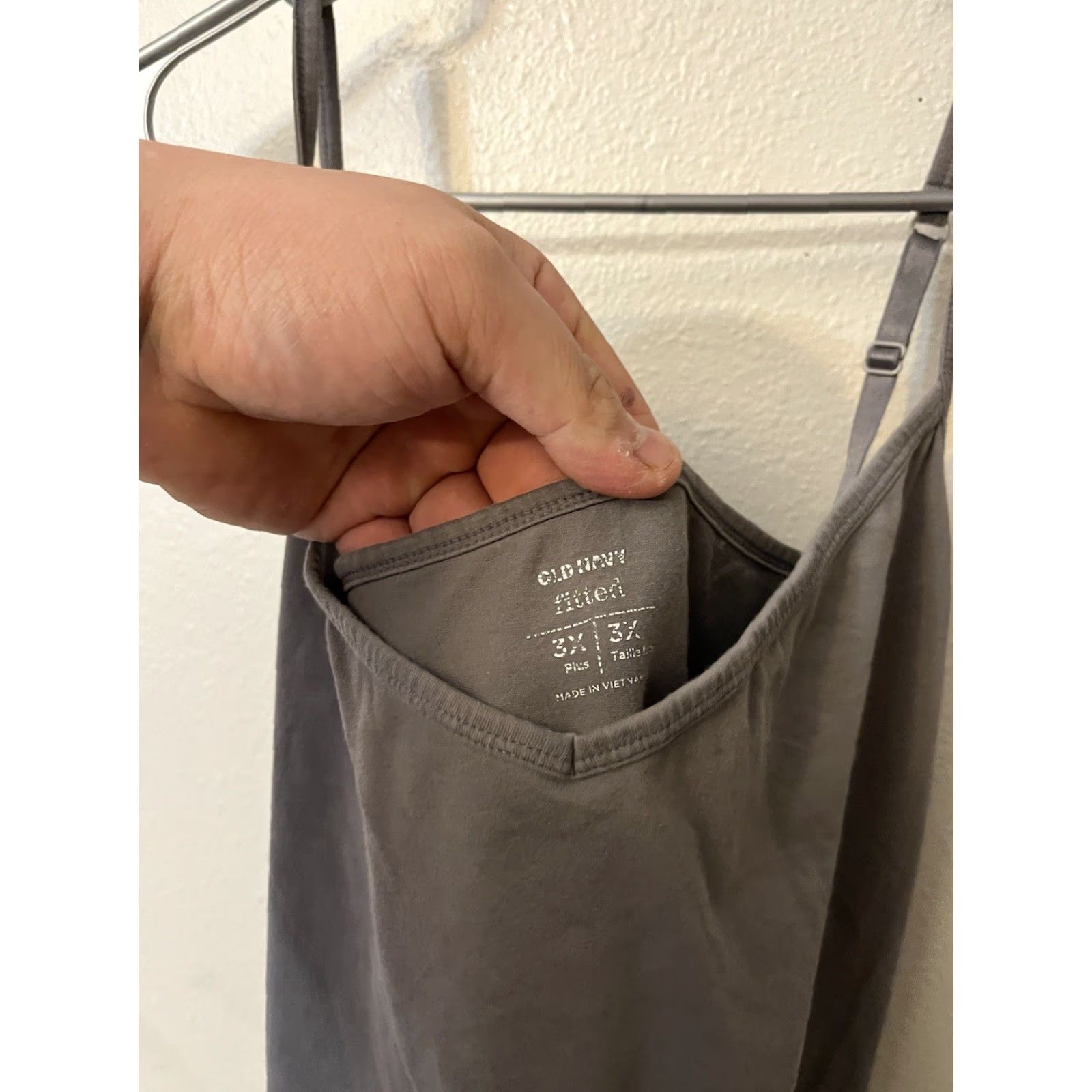 Old Navy Old Navy Tank Top Women 3X Gray Spaghetti Strap Cotton Spandex Blend Sleeveless TANK TOP Adjustable Straps Plus Size Size XXL / US 16-18 / IT 52-54 - 2 Thumbnail
