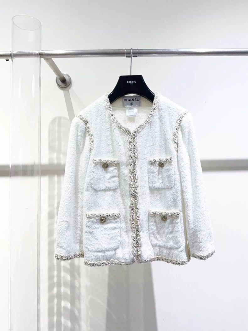 Chanel Chanel White gold four-pocket towel jacket 2503-Nextarrow Size XS / US 0-2 / IT 36-38 - 1 Thumbnail