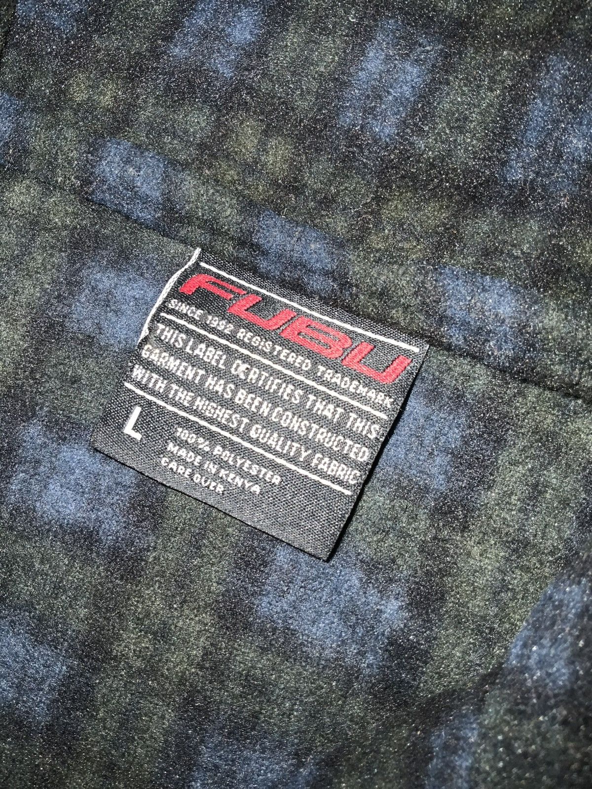 Fubu × Vintage FUBU Blackwatch Plaid Pile Fleece 1/4 Zip Pullover Jacket Size US L / EU 52-54 / 3 - 6 Thumbnail