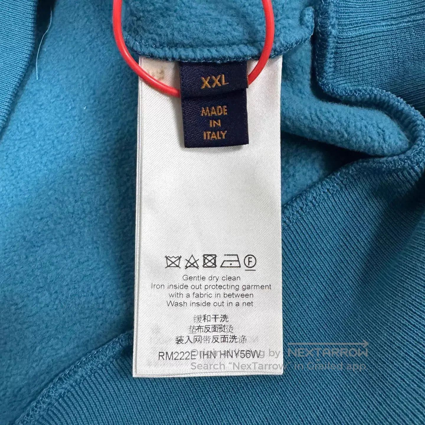 Louis Vuitton Blue Hoodie with Drawstring and Front Pocket. Size US XXL / EU 58 / 5 - 7 Thumbnail