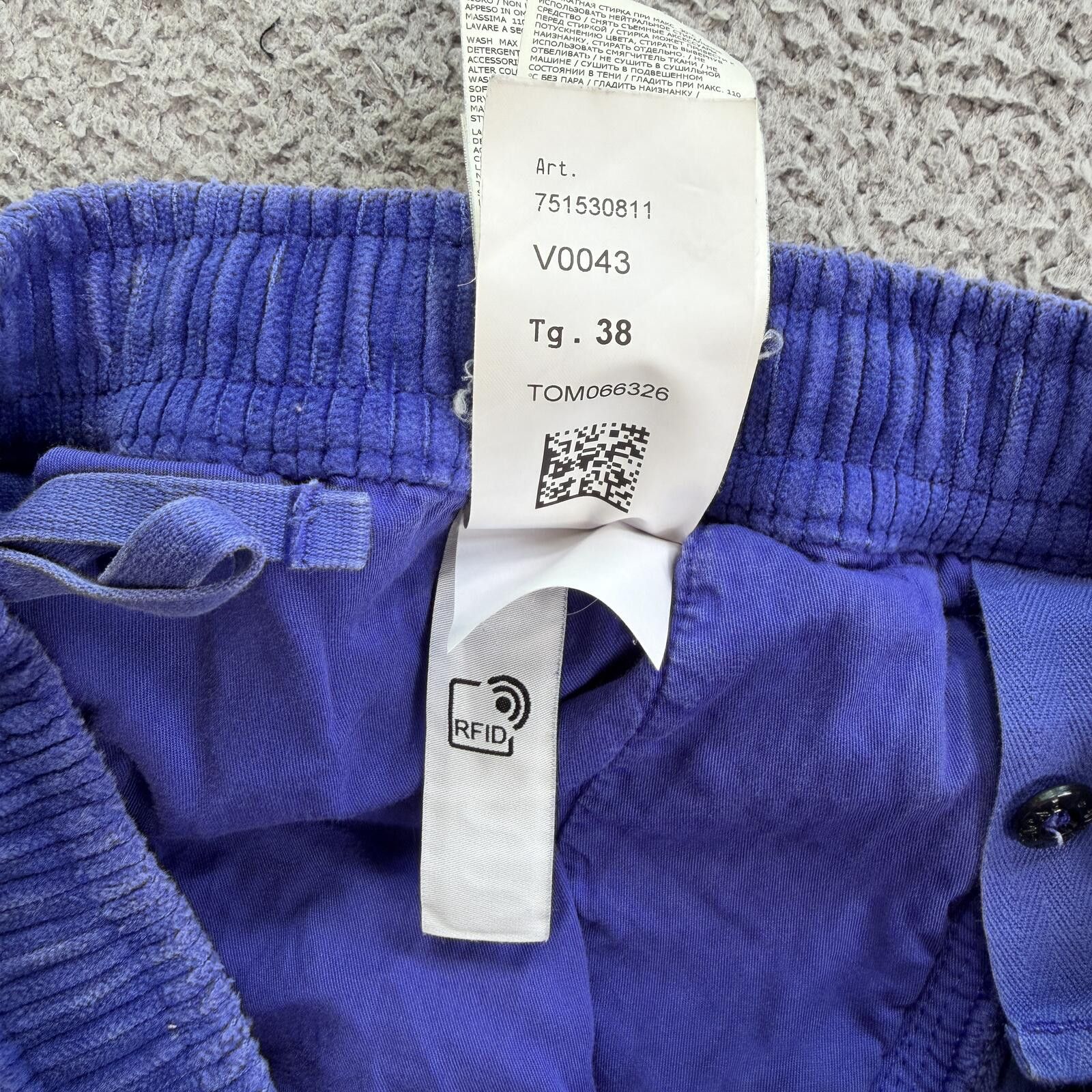 Stone Island Stone Island Blue Corduroy Cargo Pants 38 Drawstring Wide Size US 38 / EU 54 - 11 Thumbnail