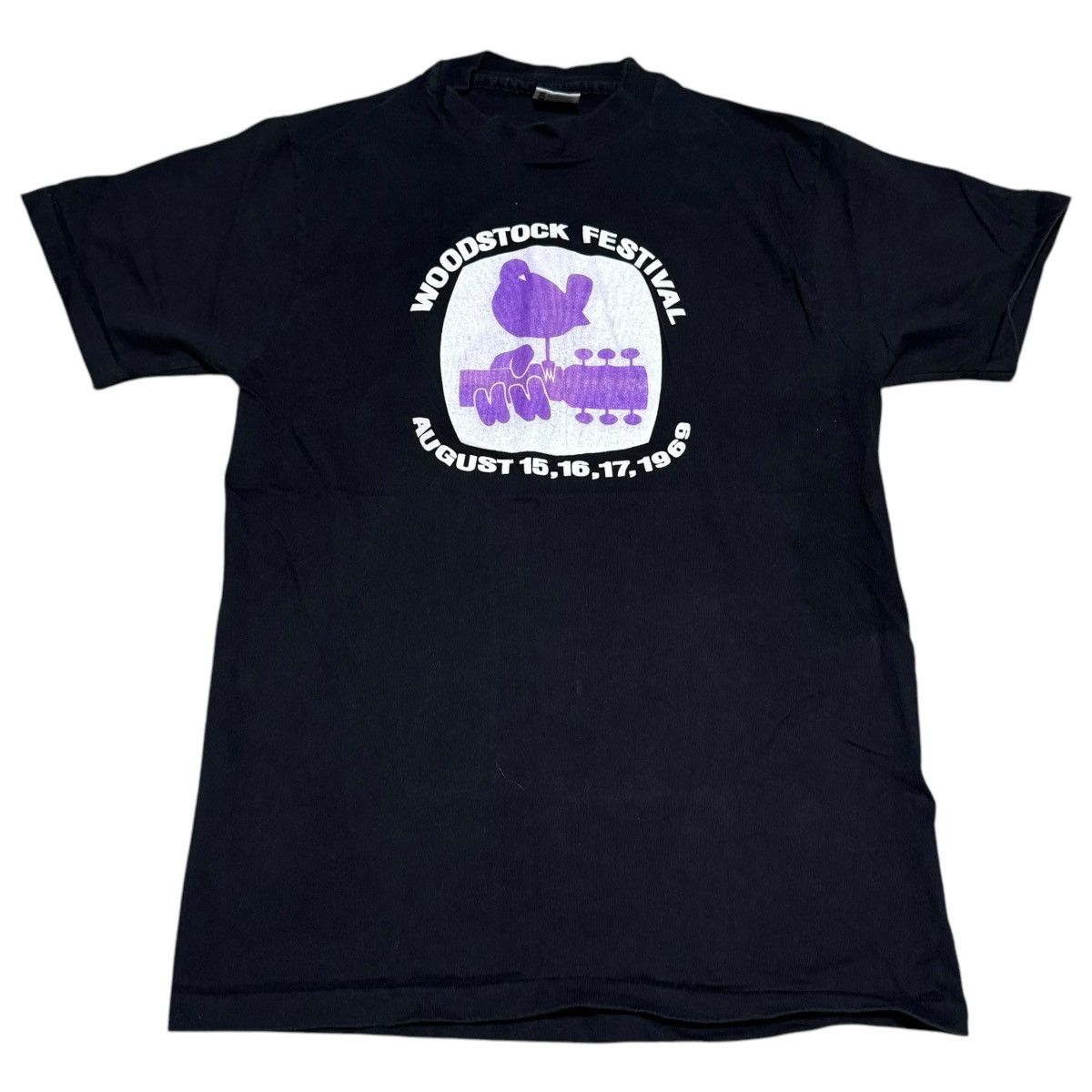 Anvil × Band Tees × Vintage Vintage 90s Woodstock 1969 Single Stitched Shirt Adult M Size US M / EU 48-50 / 2 - 1 Thumbnail