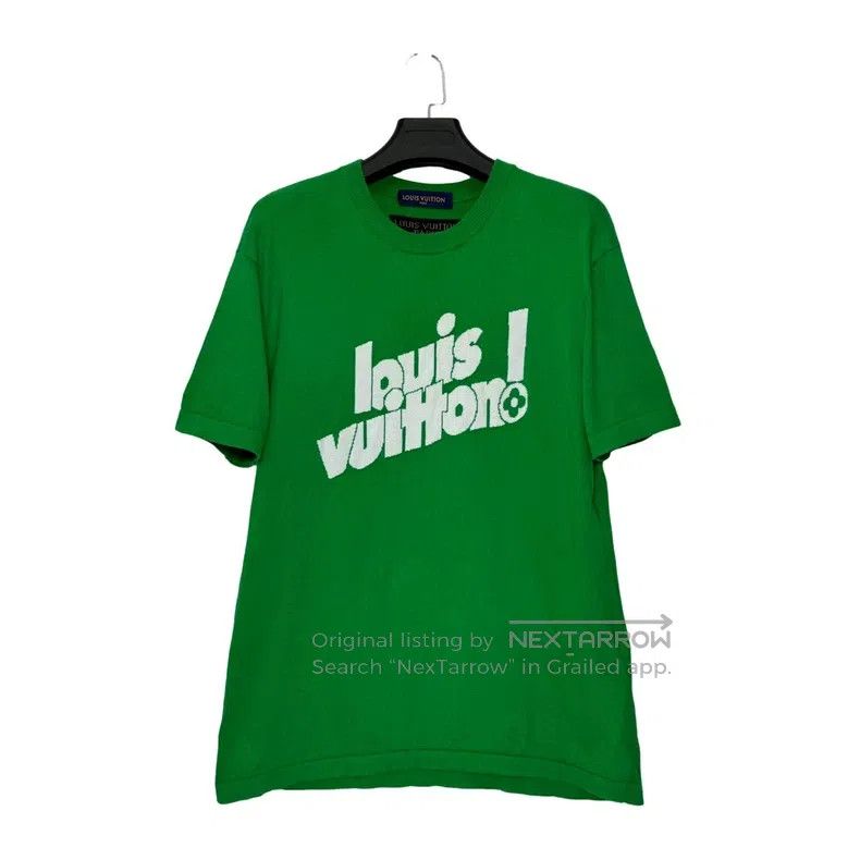 Louis Vuitton Louis Vuitton Green knit short sleeve Size US L / EU 52-54 / 3 - 1 Thumbnail