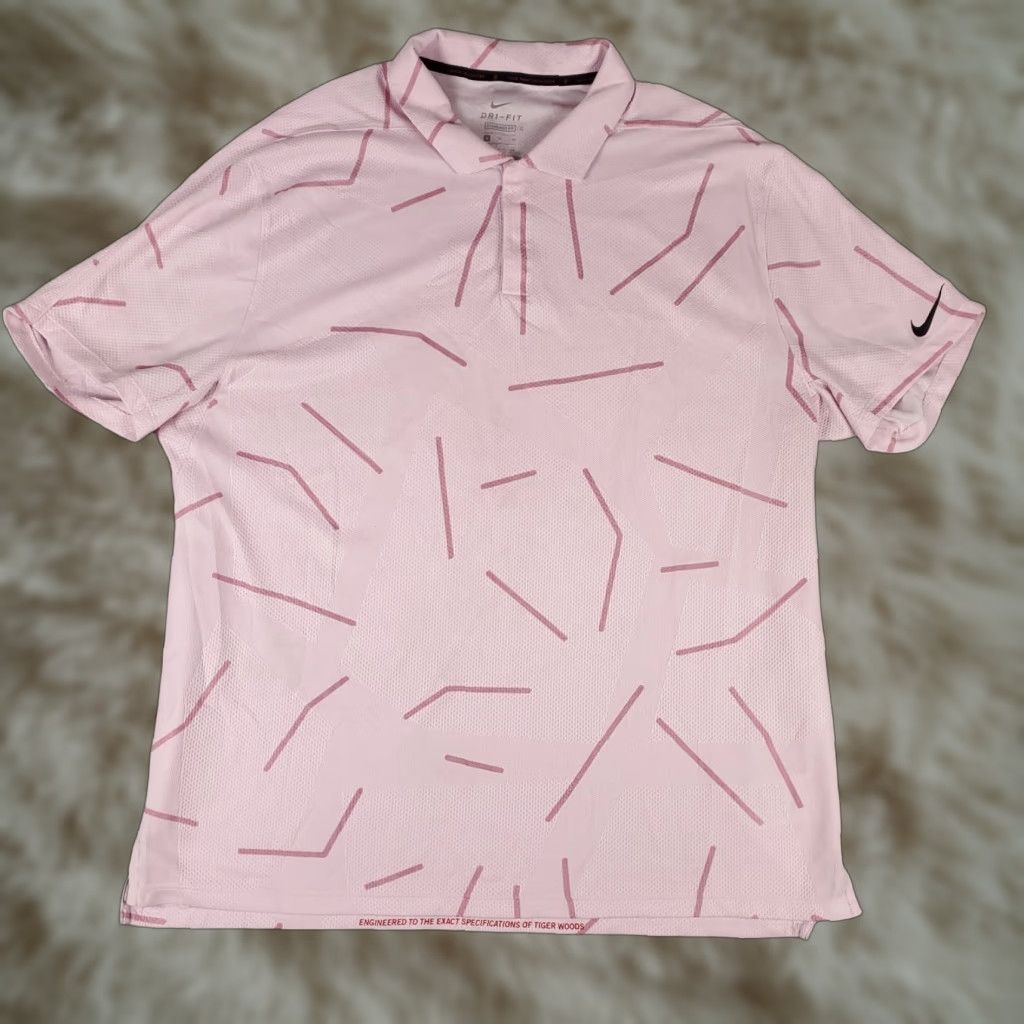 Nike Nike Polo Shirt Mens XL Pink Dri Fit Golf Short Sleeve Shirt Size US XL / EU 56 / 4 - 1 Thumbnail