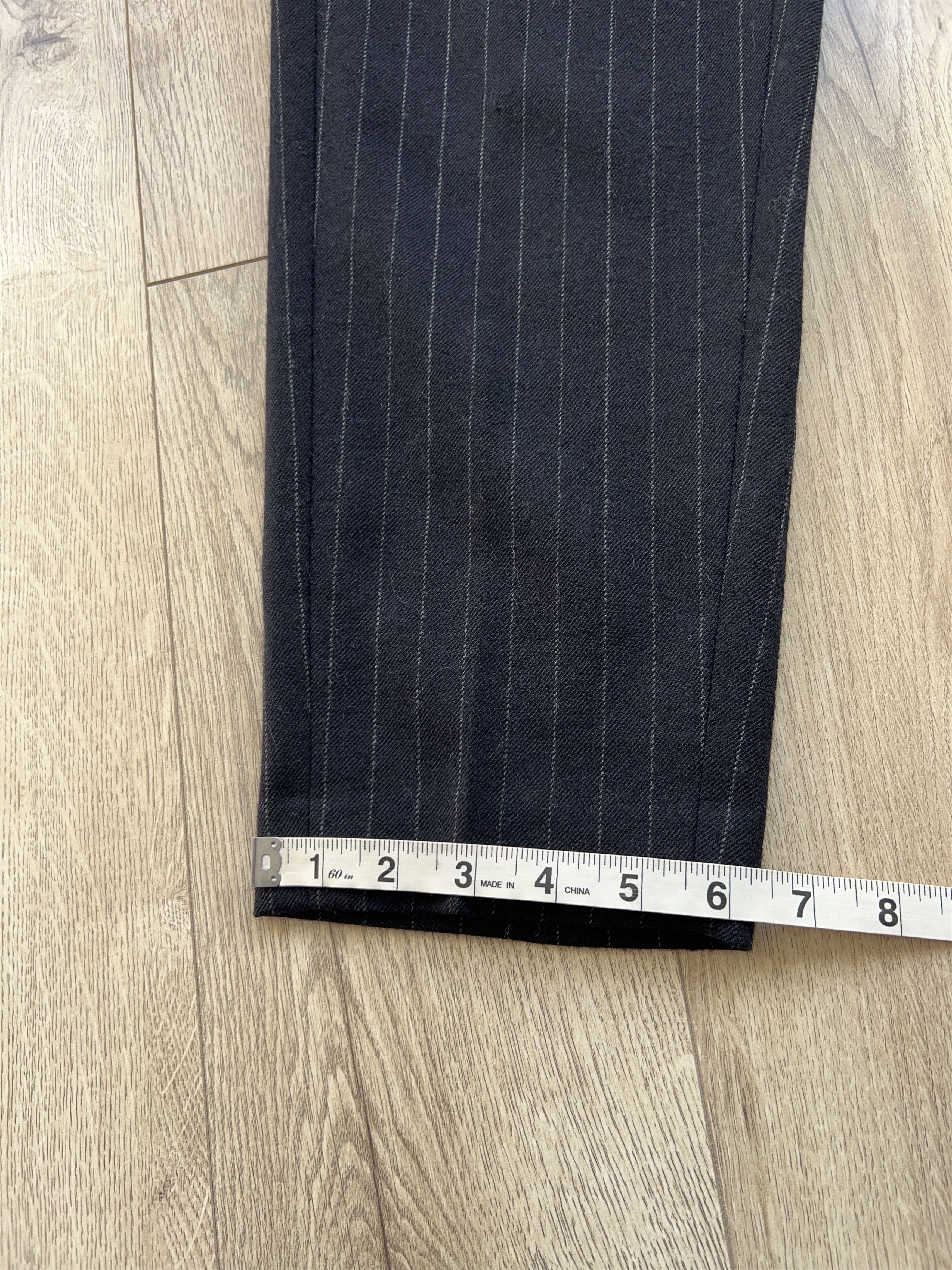 Designer × Golden Goose Womens Deluxe Brand Wool Striped Pants Trousers Size S Size 26" / US 2 / IT 38 - 10 Thumbnail